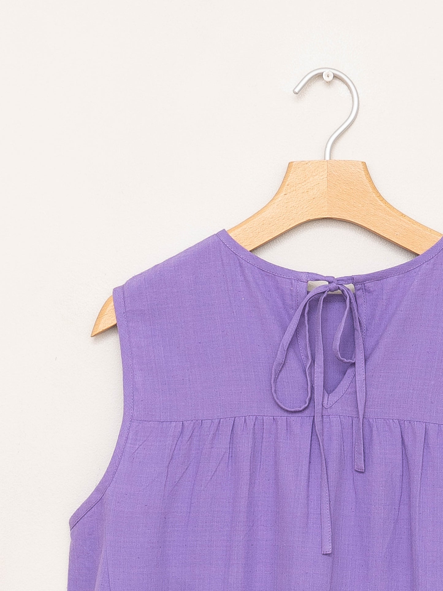 The Anan Short Gathered Dress Short ~ Lilac