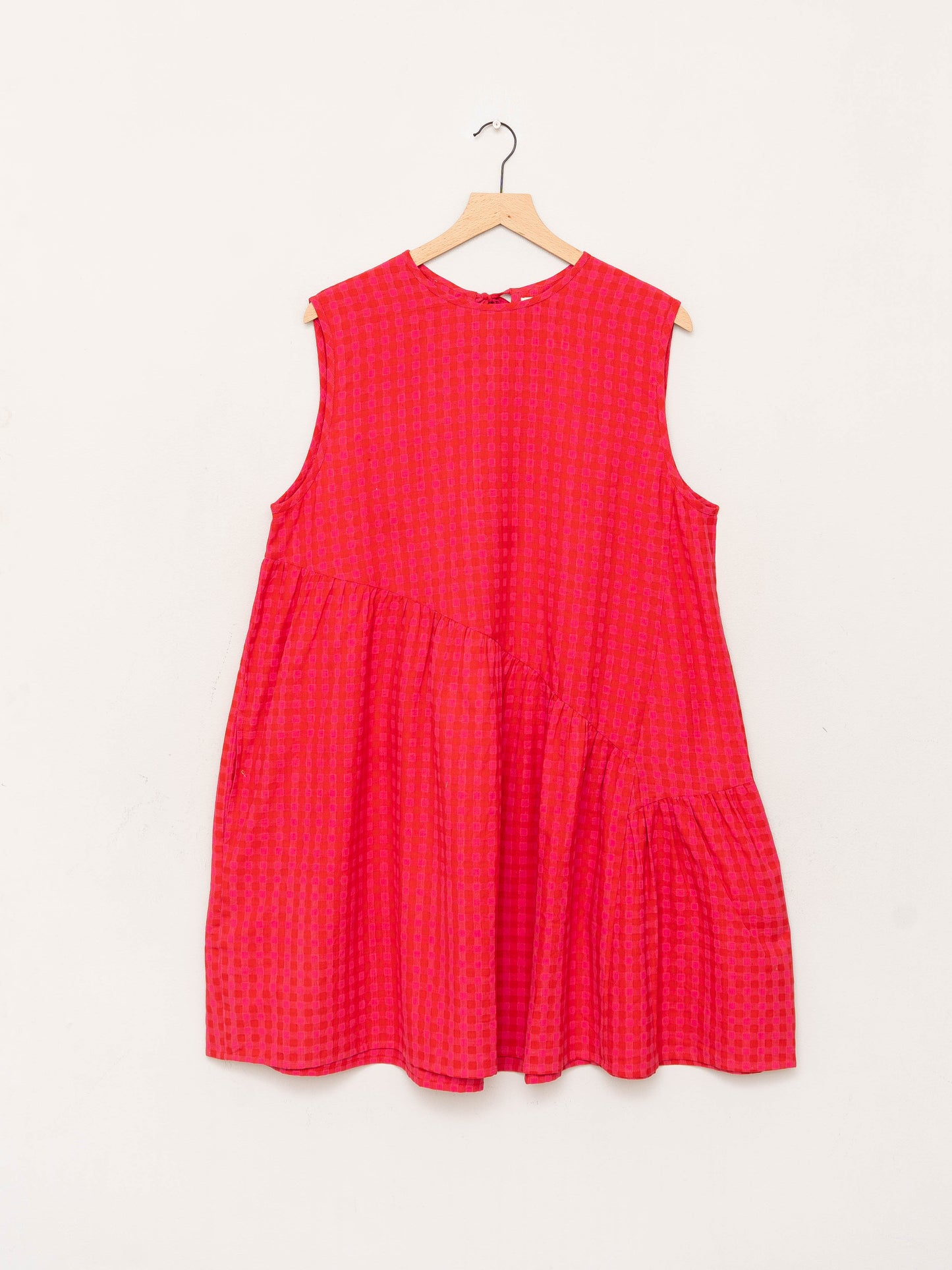 The Anan Short Gathered Dress Short ~ Petunia Check