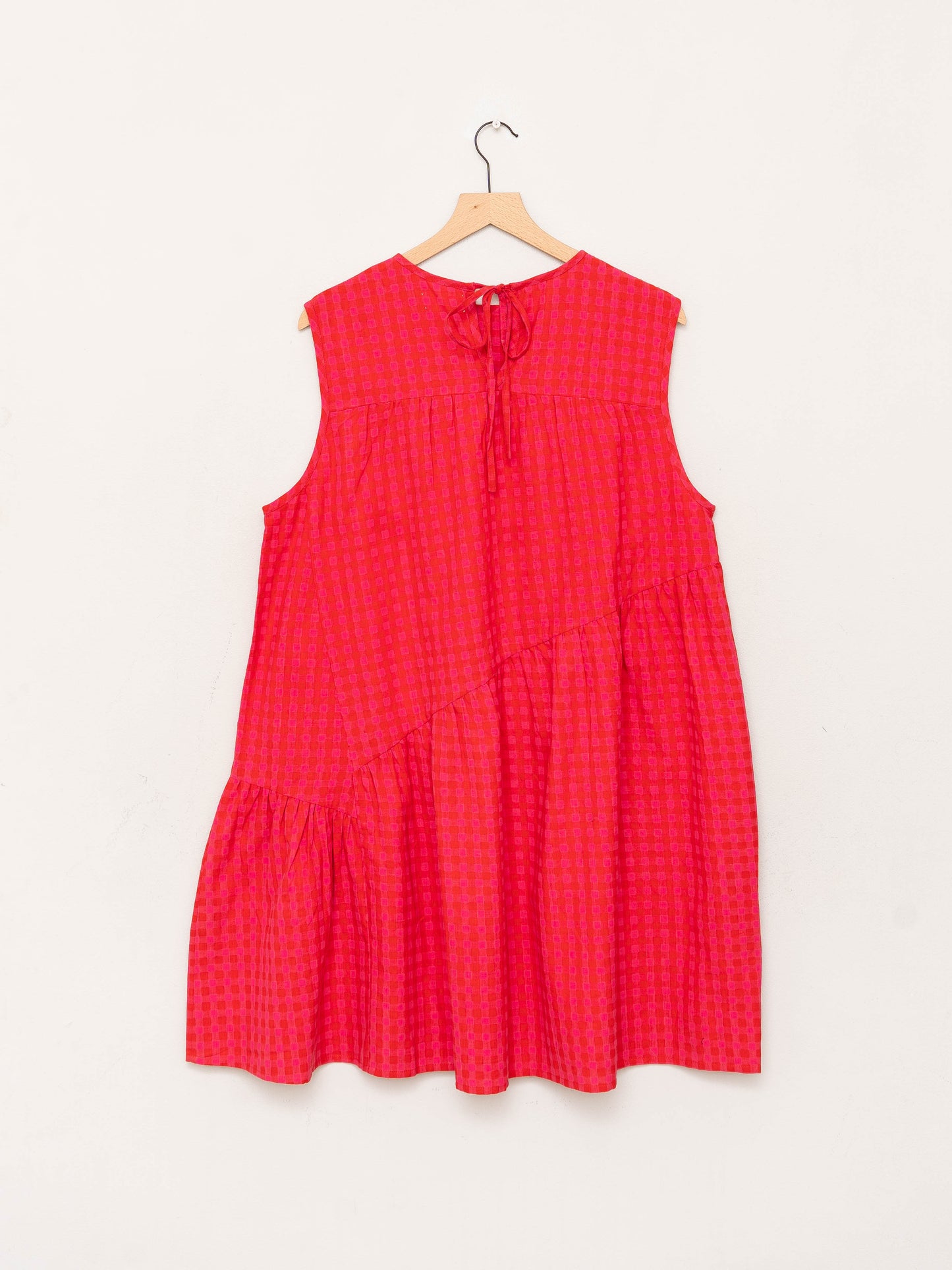 The Anan Short Gathered Dress Short ~ Petunia Check