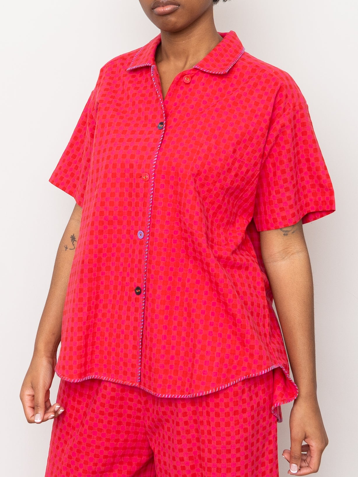 The Manu Shirt ~ Petunia Check
