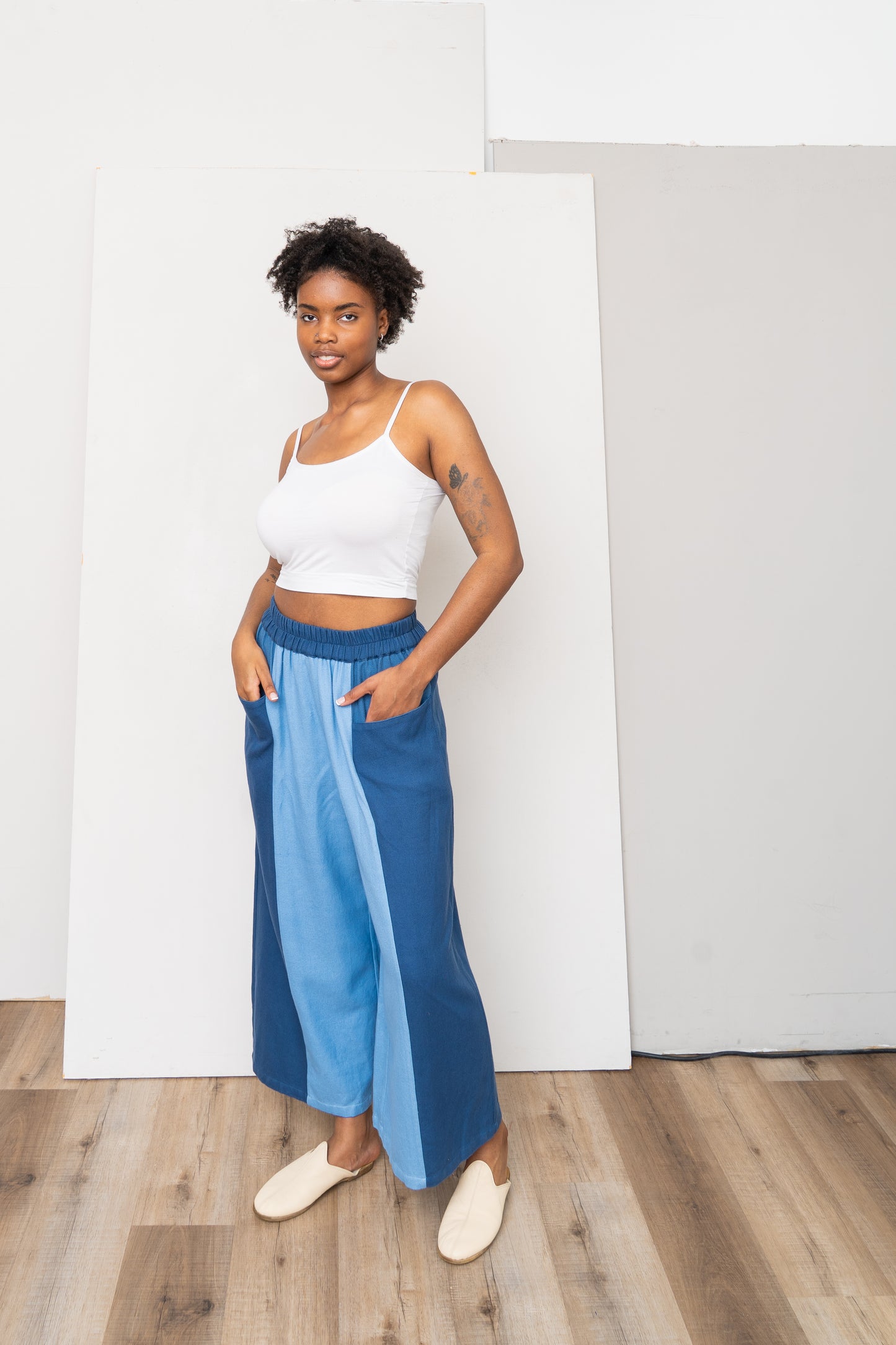 The Nayan Pant~ Indigo Multi