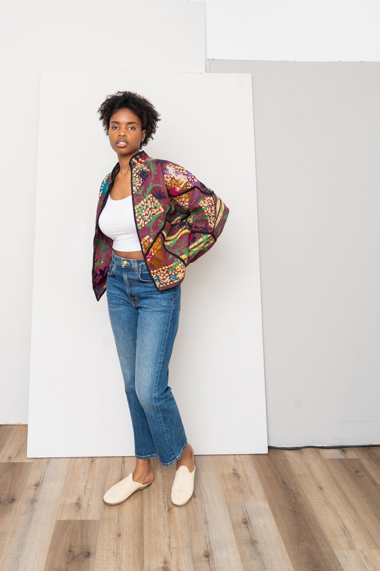 The Ladhiya Suzani Quilted Kantha Jacket
