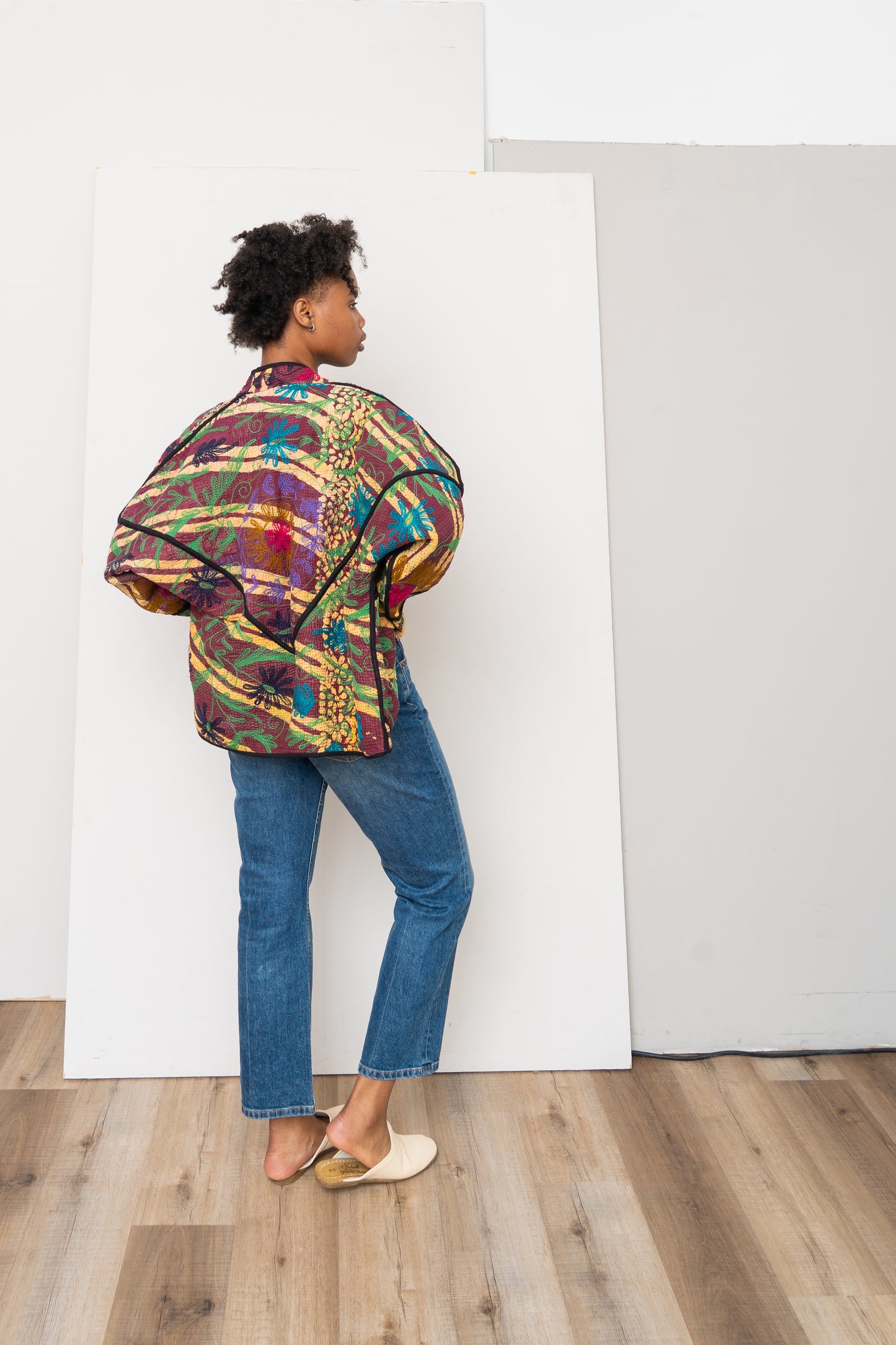 The Ladhiya Suzani Quilted Kantha Jacket