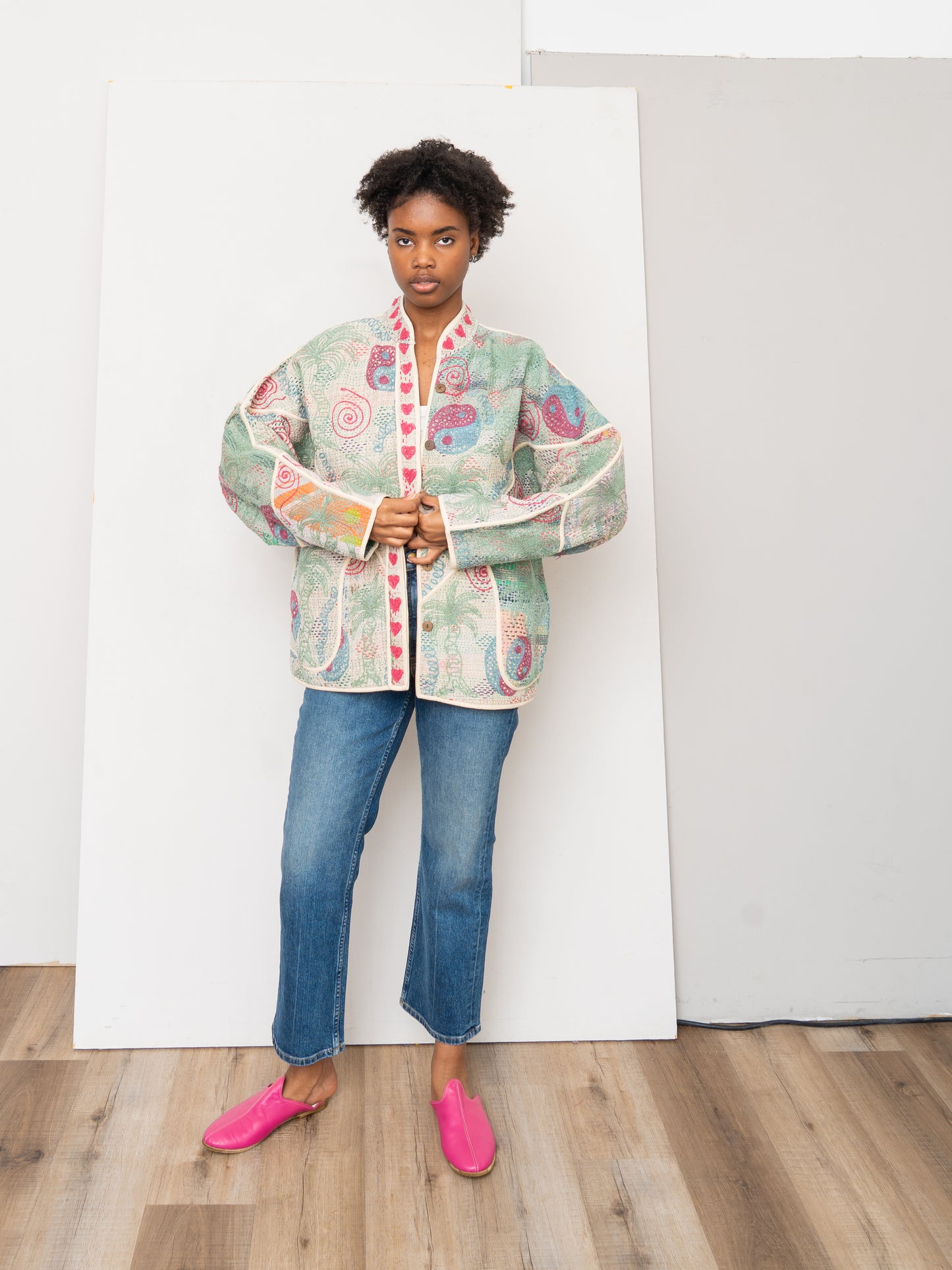 The Ladhiya Suzani Quilted Kantha Jacket
