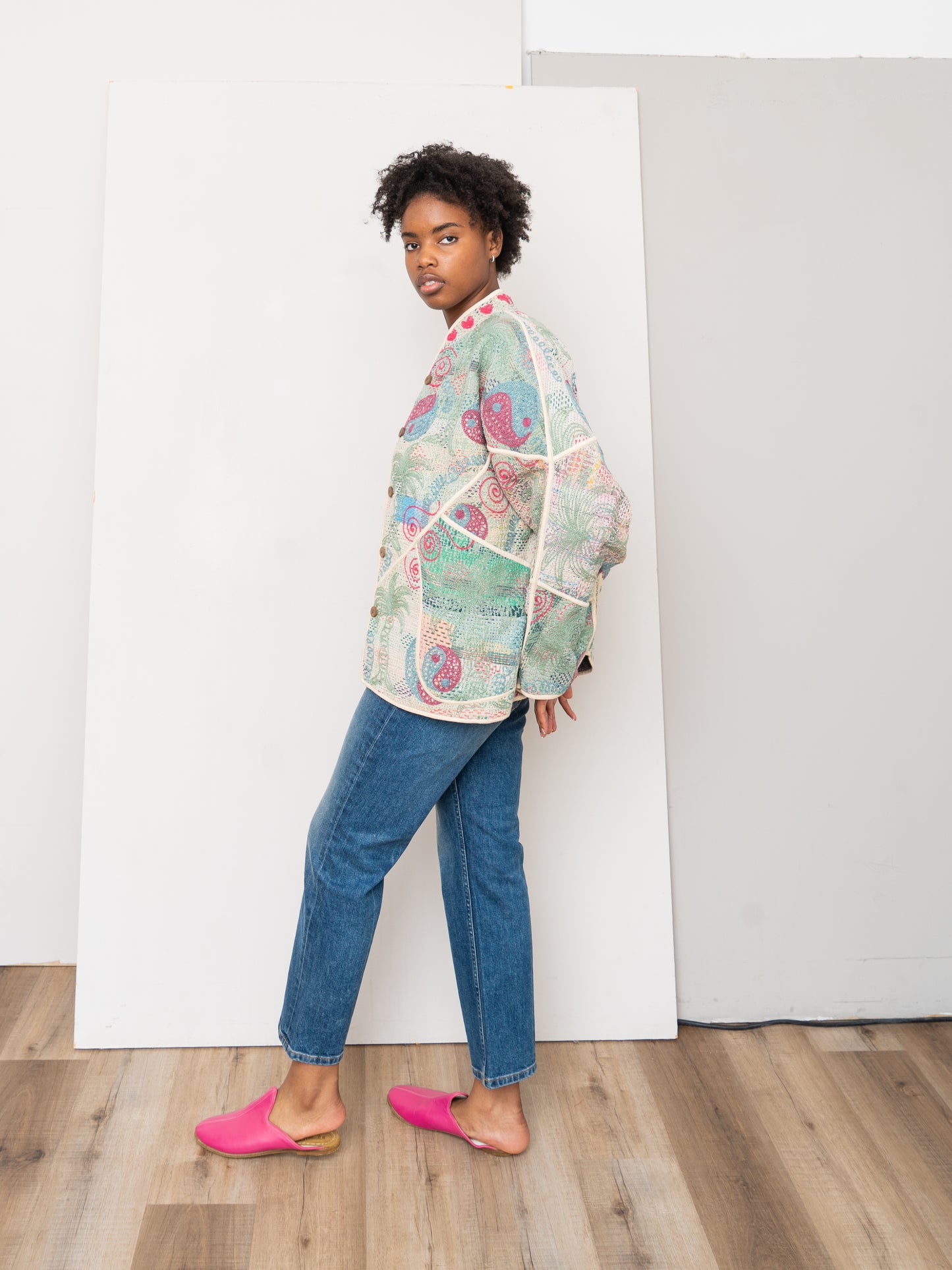 The Ladhiya Suzani Quilted Kantha Jacket