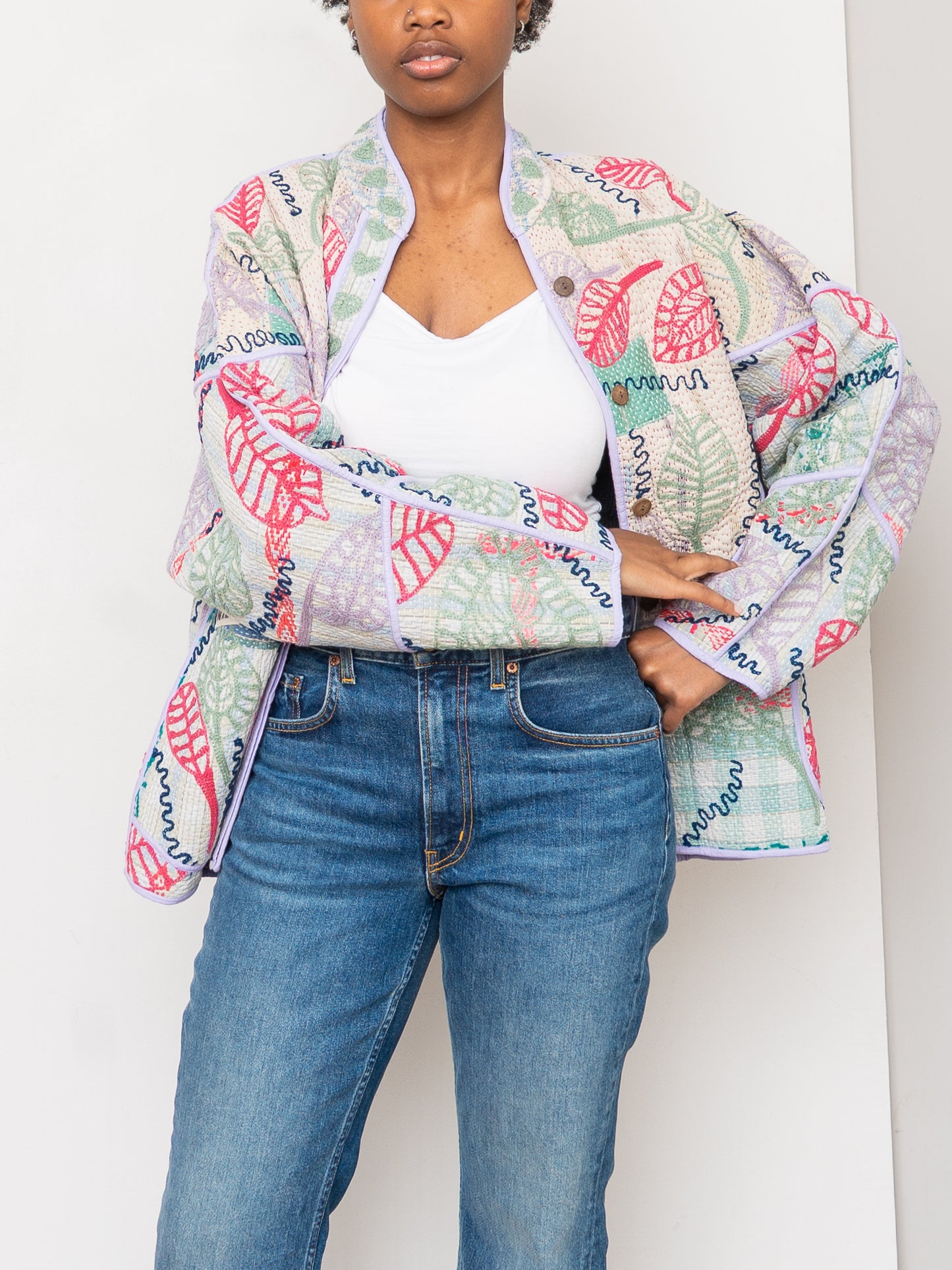 The Ladhiya Suzani Quilted Kantha Jacket