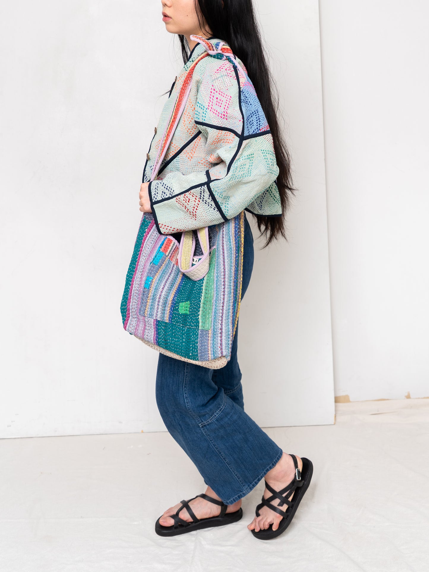 The Xoti II Zero-Waste Quilted Kantha Bag