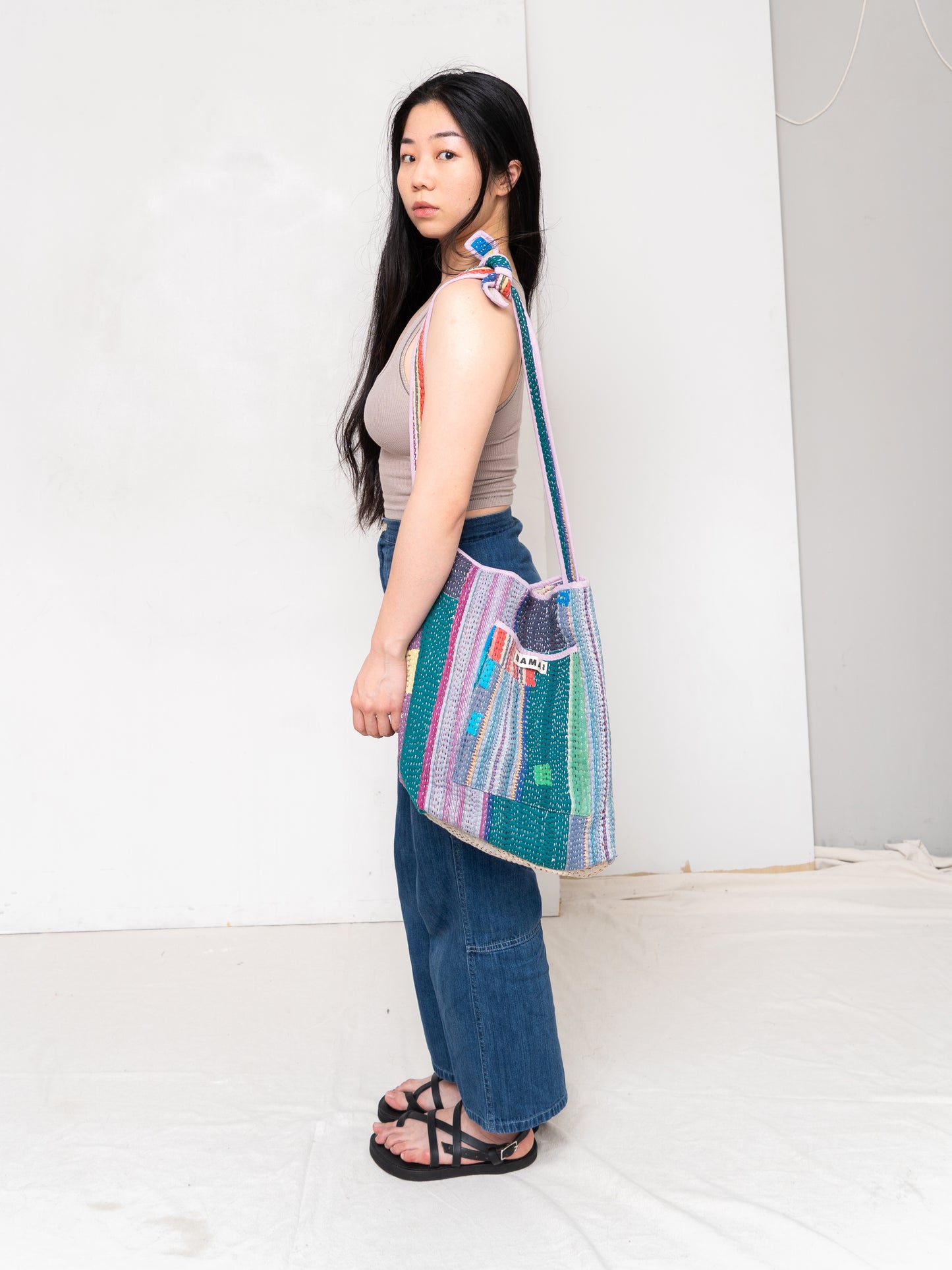 The Xoti II Zero-Waste Quilted Kantha Bag
