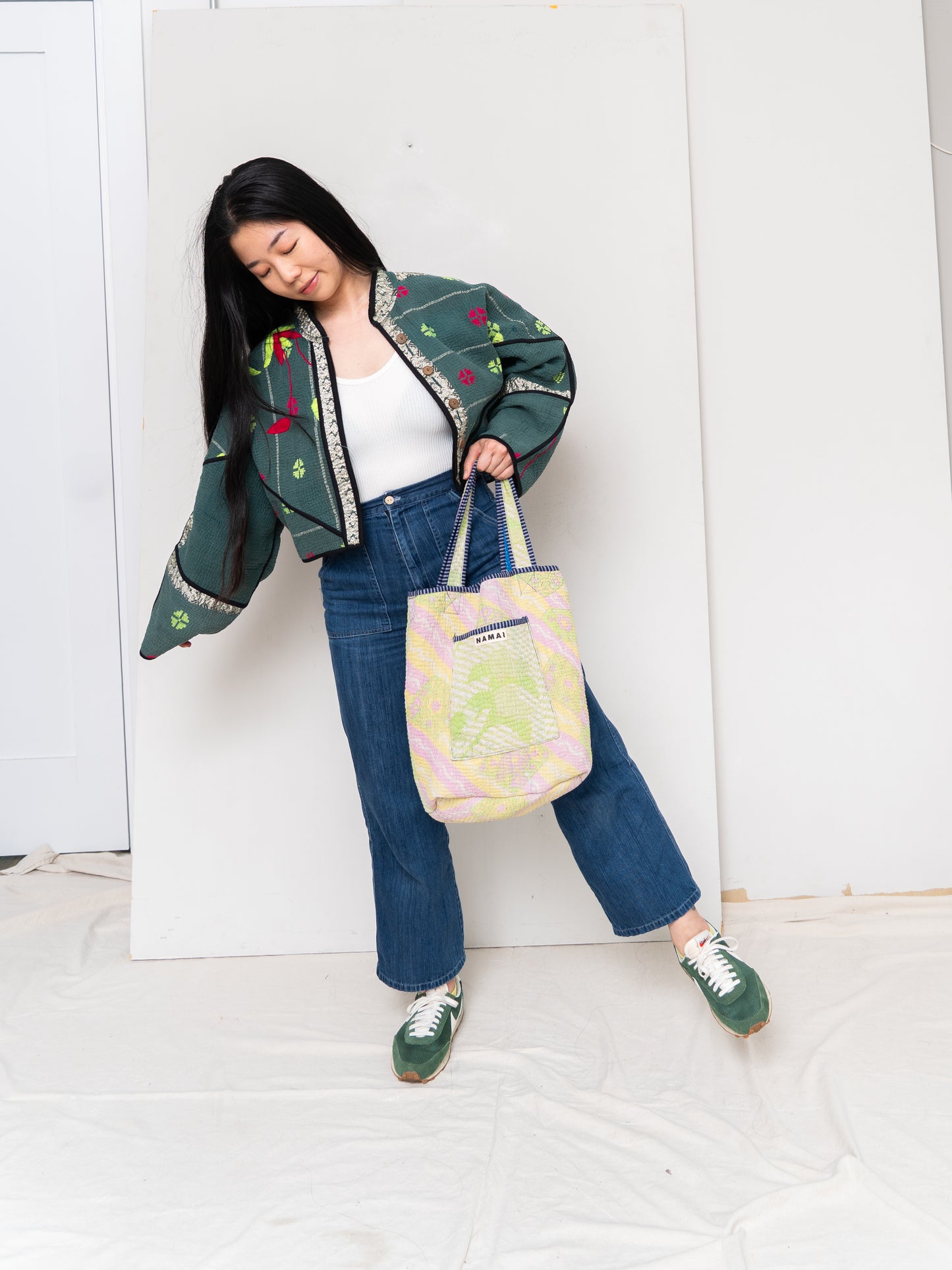 The Xoti II Zero-Waste Quilted Kantha Bag