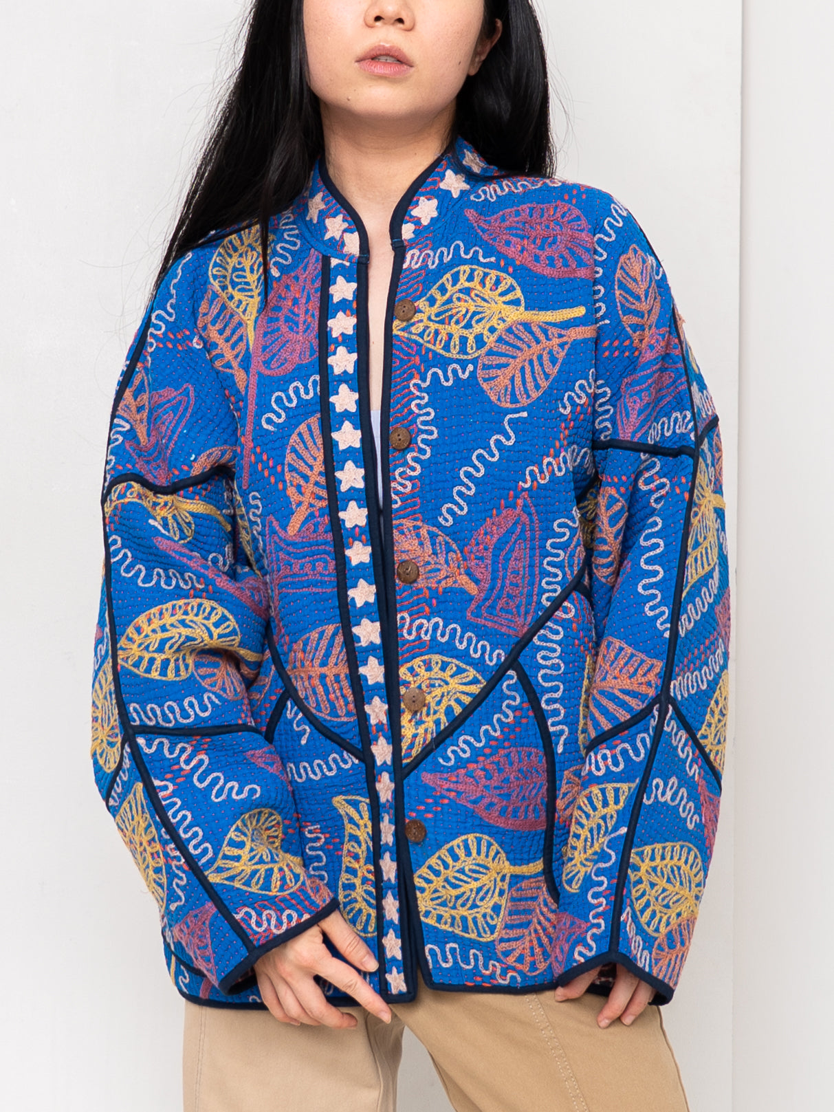 The Ladhiya Suzani Quilted Kantha Jacket