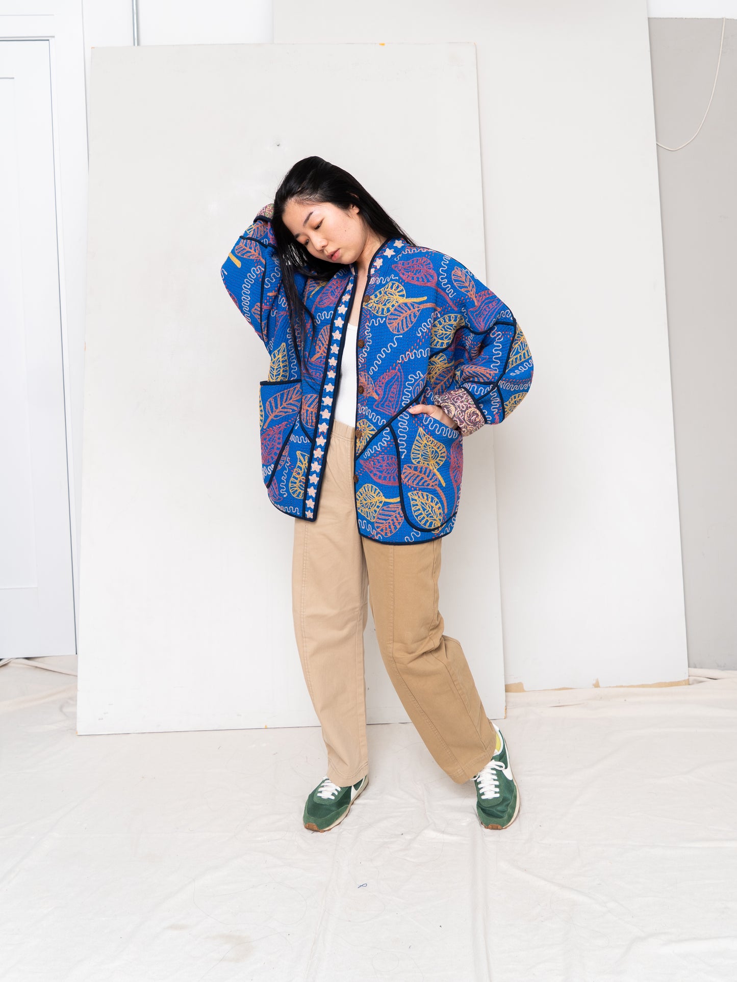 The Ladhiya Suzani Quilted Kantha Jacket