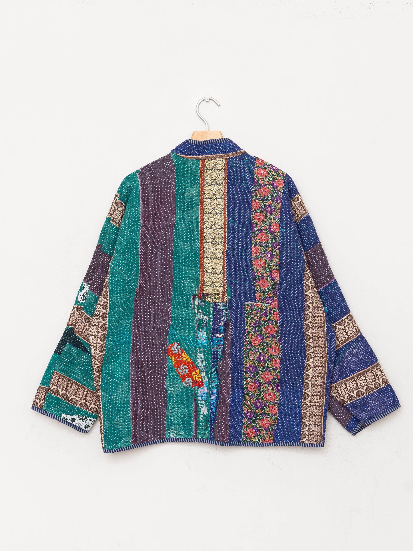 The Ladhiya Quilted Patchwork Kantha Jacket