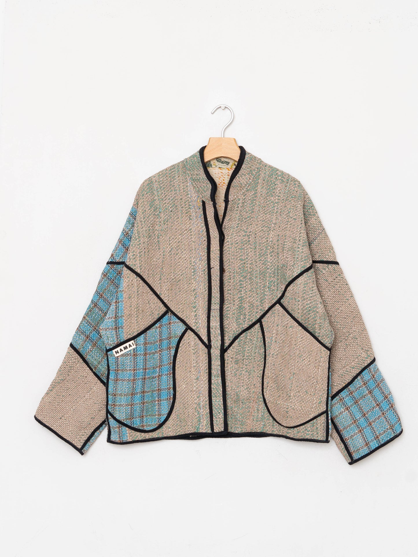 The Ladhiya Quilted Patchwork Kantha Jacket