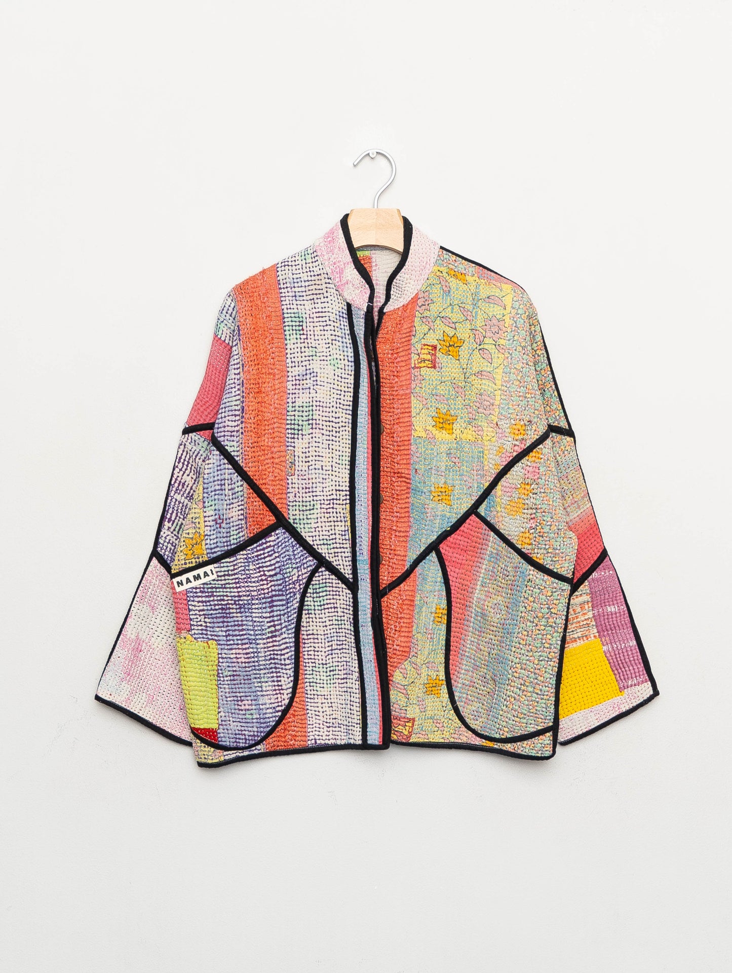 The Ladhiya Quilted Patchwork Kantha Jacket