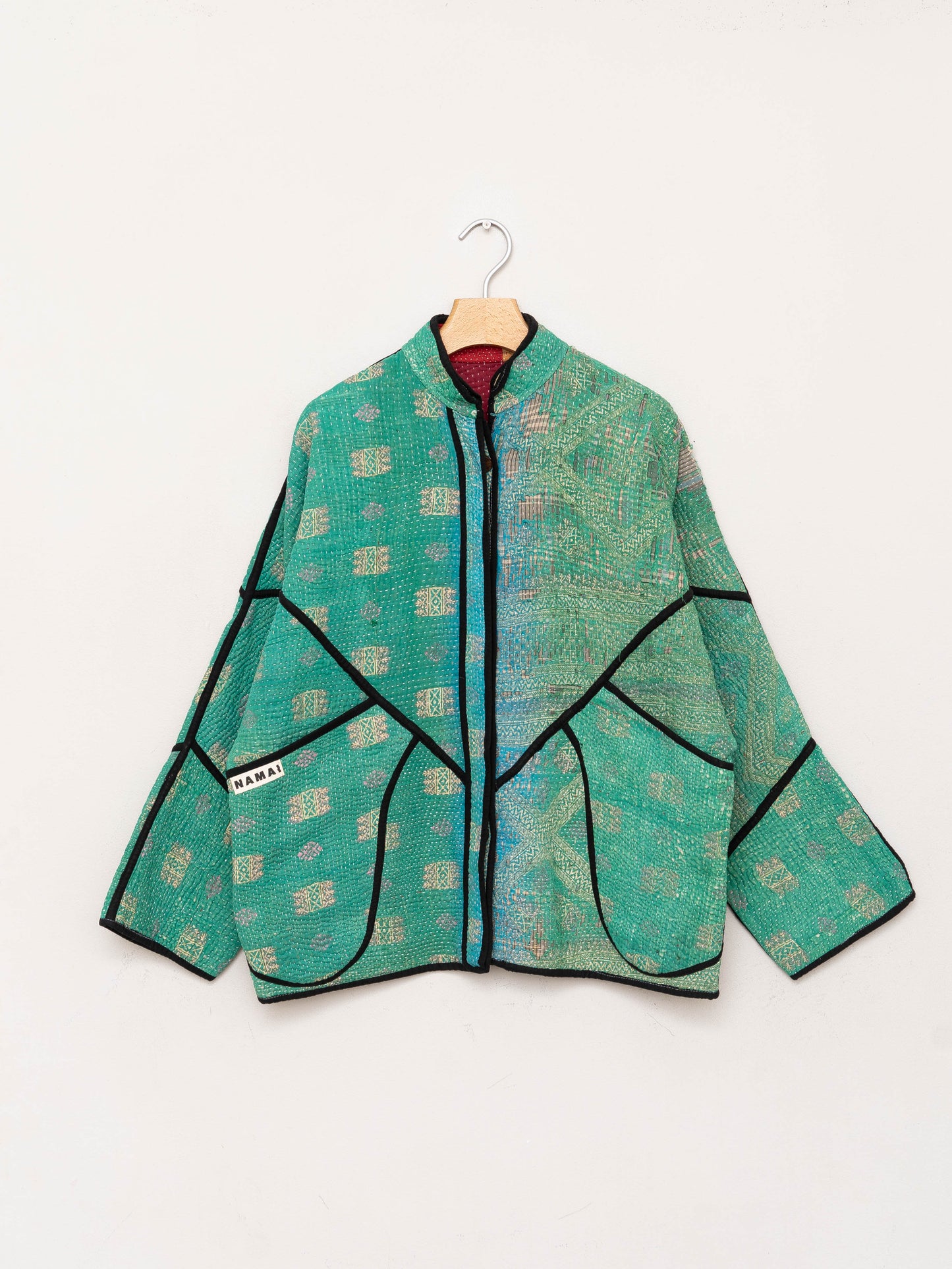 The Ladhiya Quilted Patchwork Kantha Jacket