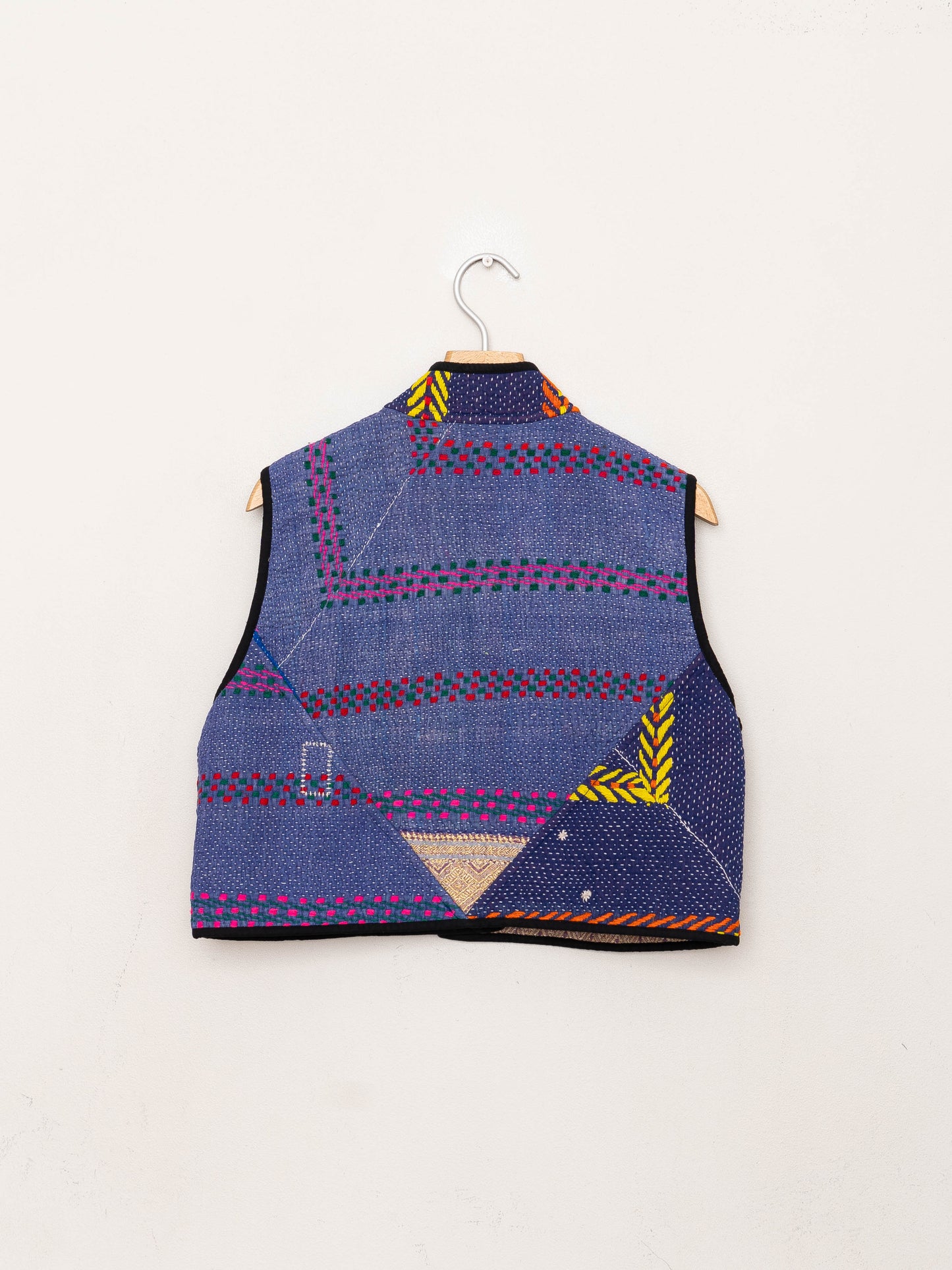 The Kaira Quilted Patchwork Kantha Vest
