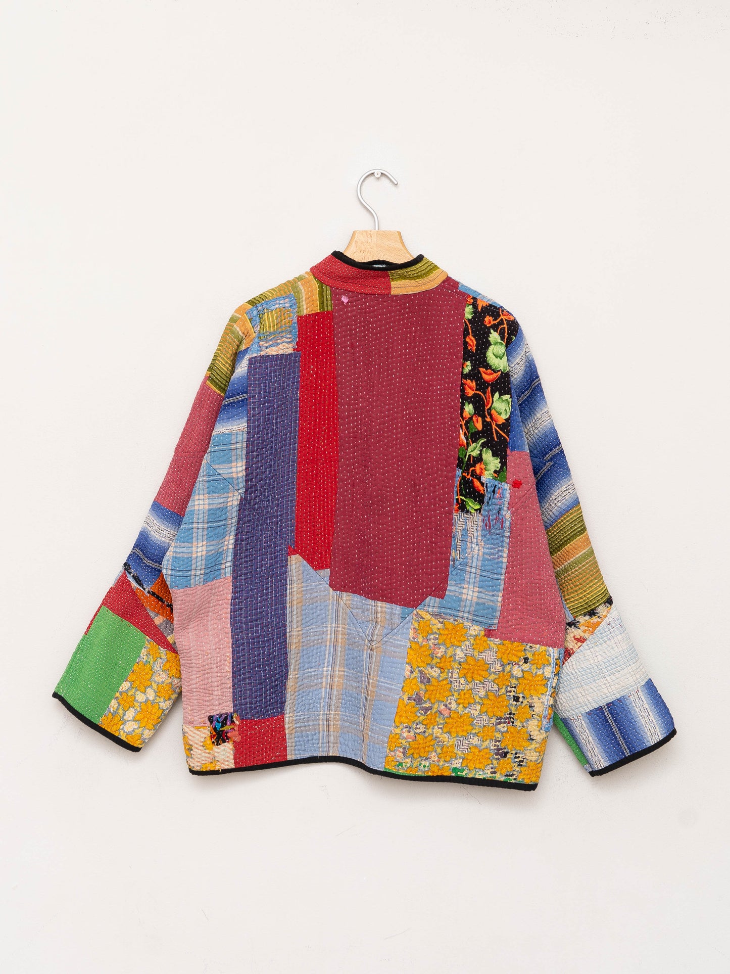 The Ladhiya Quilted Patchwork Kantha Jacket