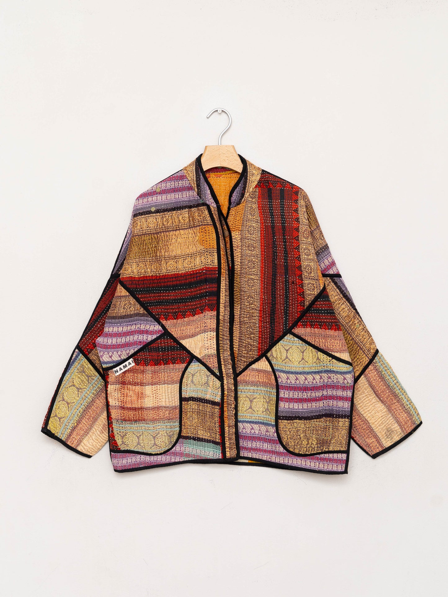 The Ladhiya Quilted Patchwork Kantha Jacket