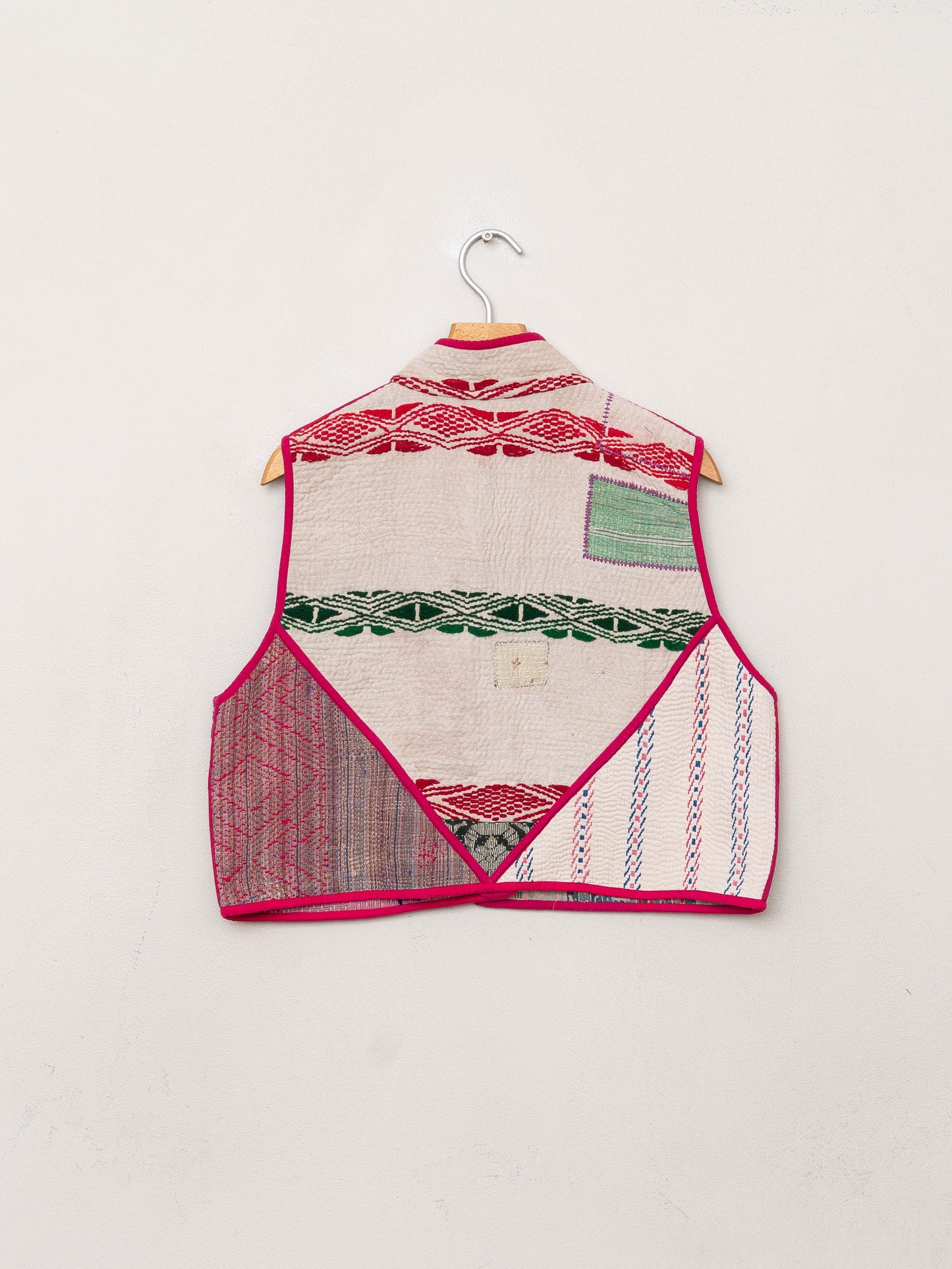 The Kaira Quilted Patchwork Kantha Vest