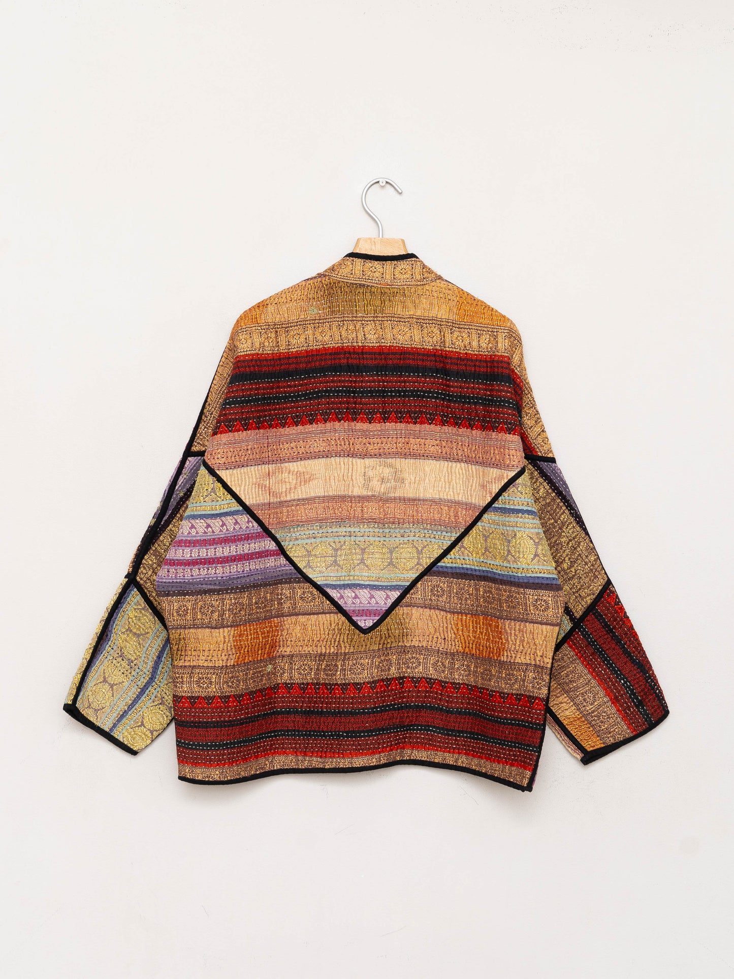 The Ladhiya Quilted Patchwork Kantha Jacket
