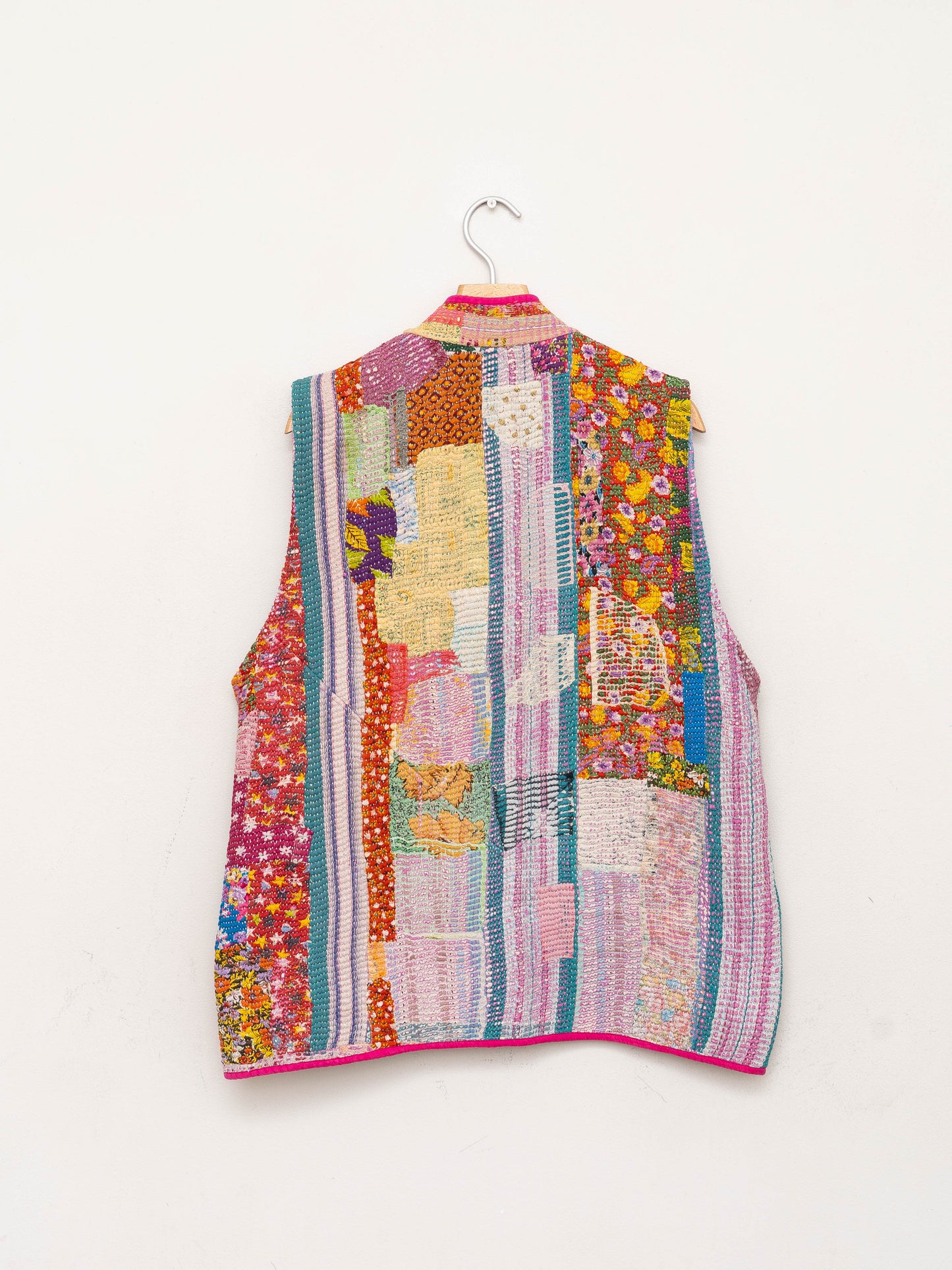 The Ladhiya Quilted Patchwork Kantha Vest