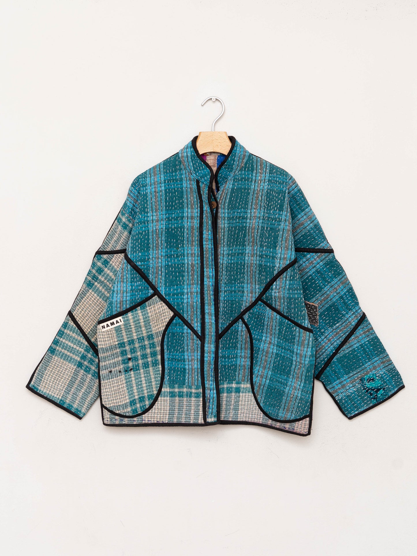 The Ladhiya Quilted Patchwork Kantha Jacket
