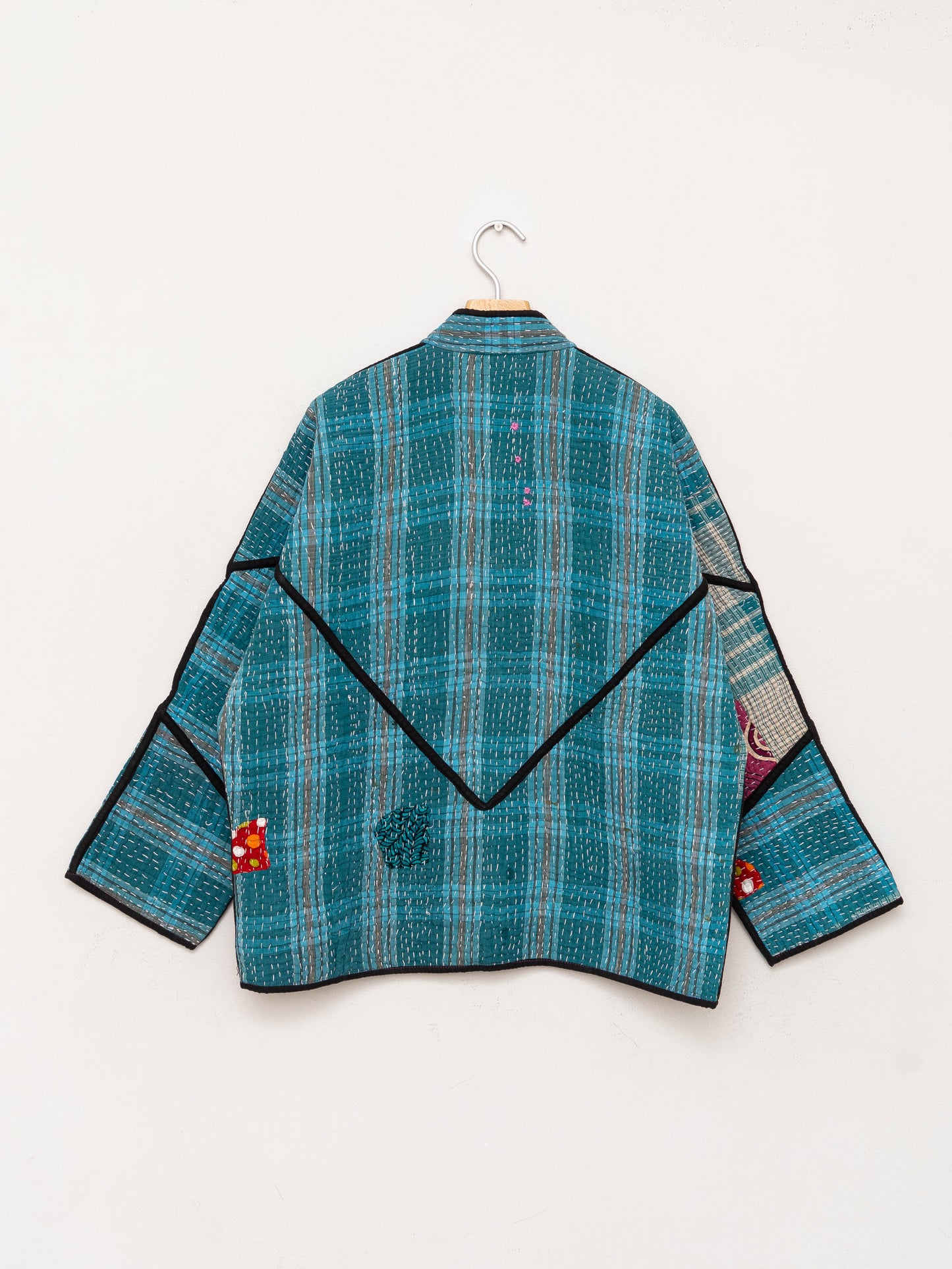 The Ladhiya Quilted Patchwork Kantha Jacket