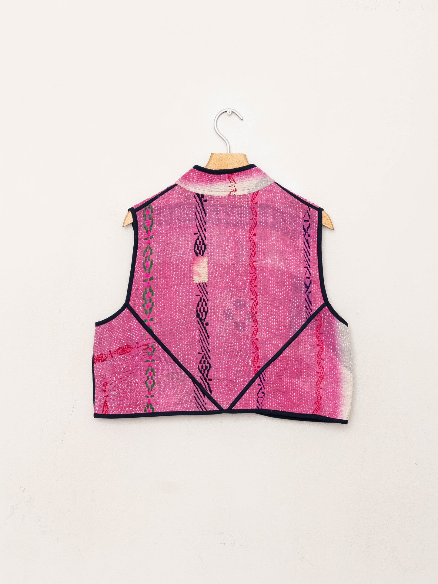 The Kaira Quilted Patchwork Kantha Vest