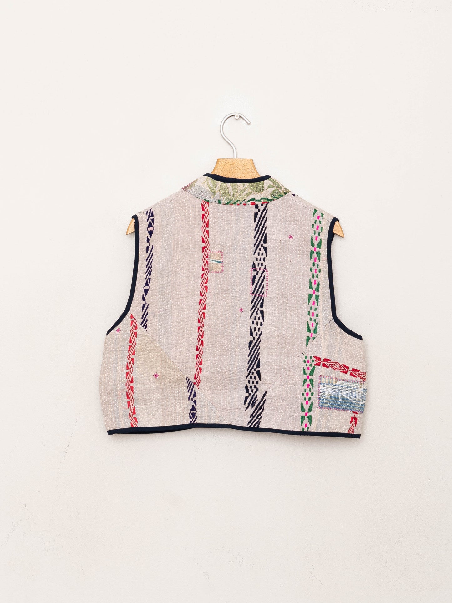 The Kaira Quilted Patchwork Kantha Vest
