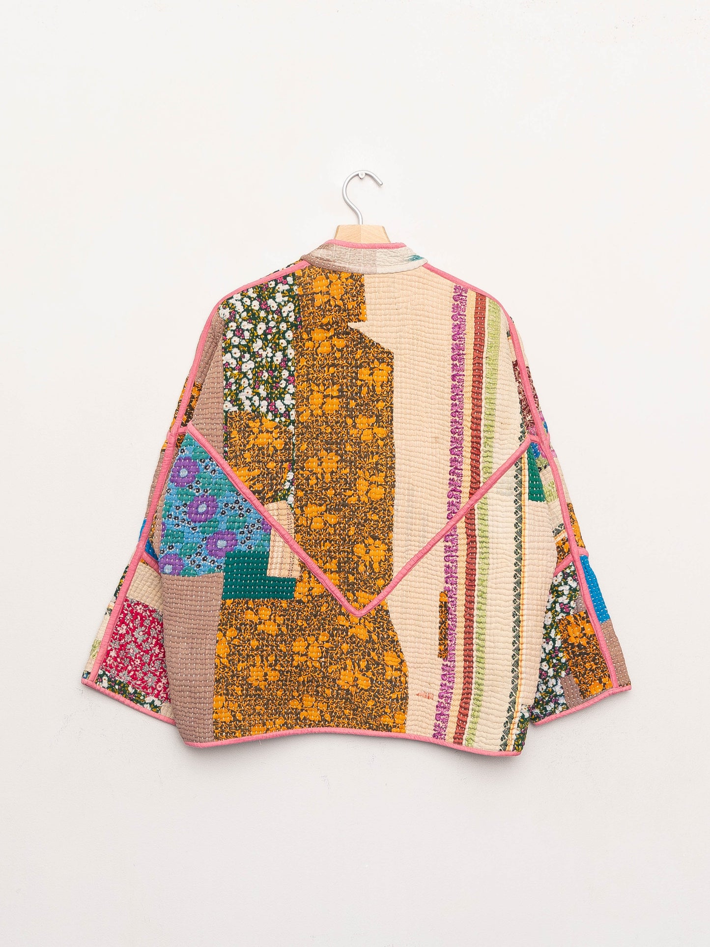 The Ladhiya Quilted Patchwork Kantha Jacket