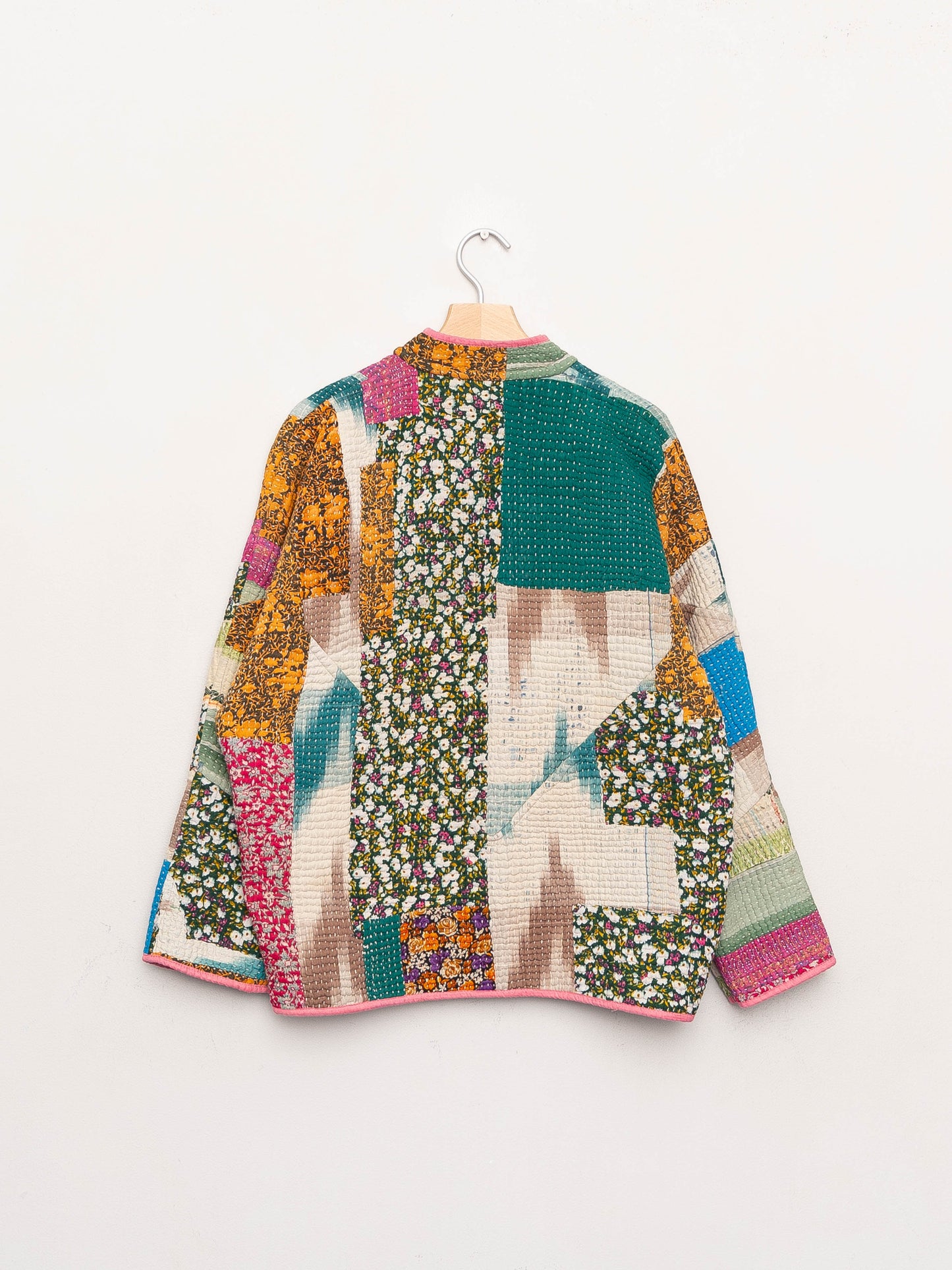 The Ladhiya Quilted Patchwork Kantha Jacket