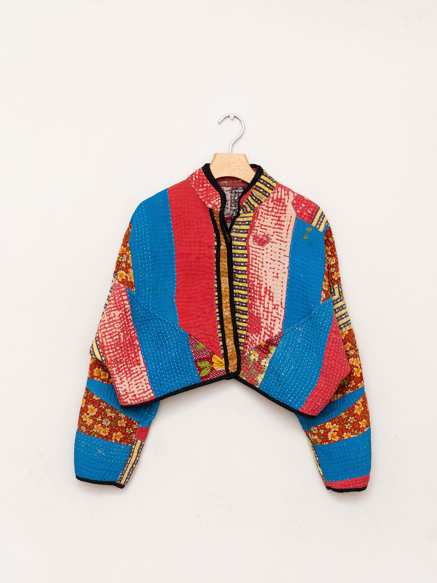 The Kaira Cropped Quilted Patchwork Kantha Jacket Wholesale