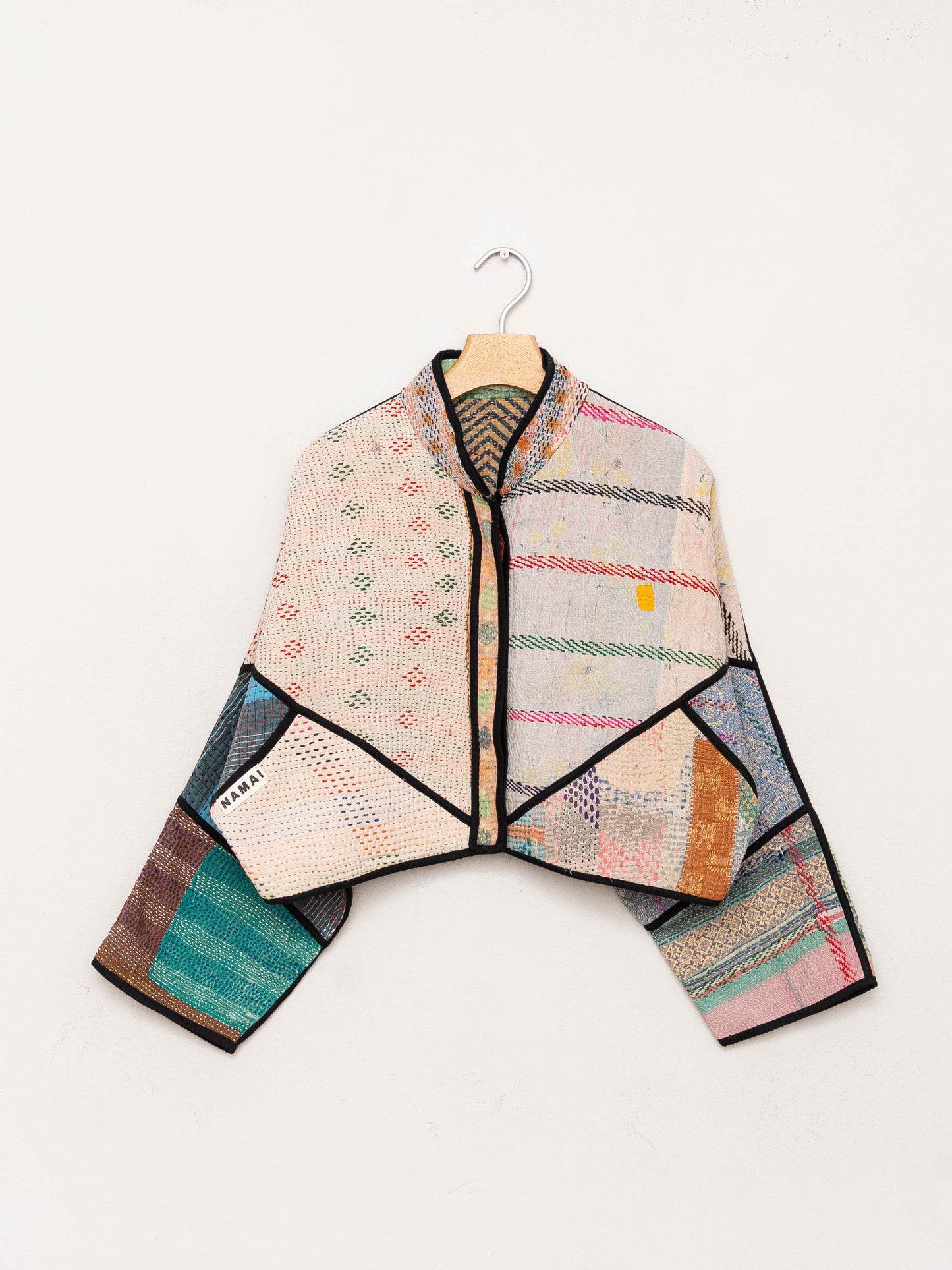 The Kaira Cropped Quilted Patchwork Kantha Jacket Wholesale