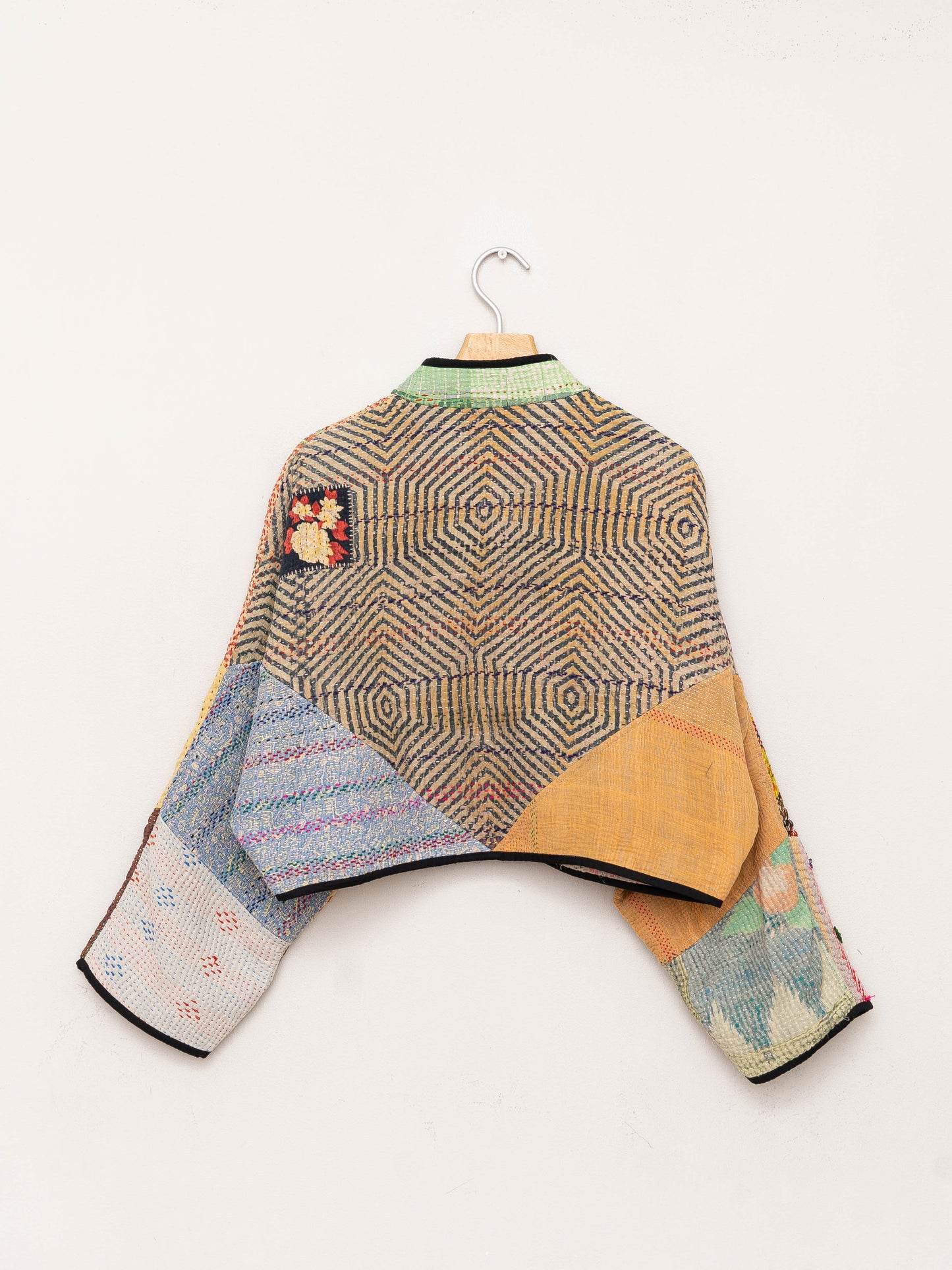 The Kaira Cropped Quilted Patchwork Kantha Jacket Wholesale