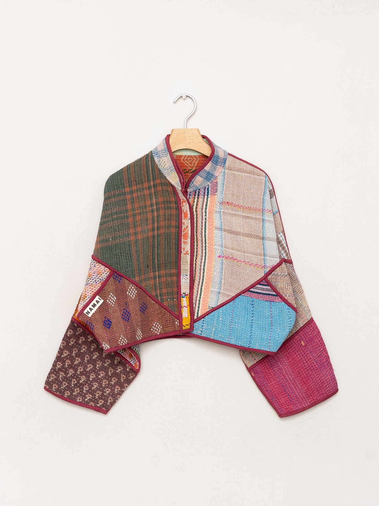 The Kaira Cropped Quilted Patchwork Kantha Jacket Wholesale