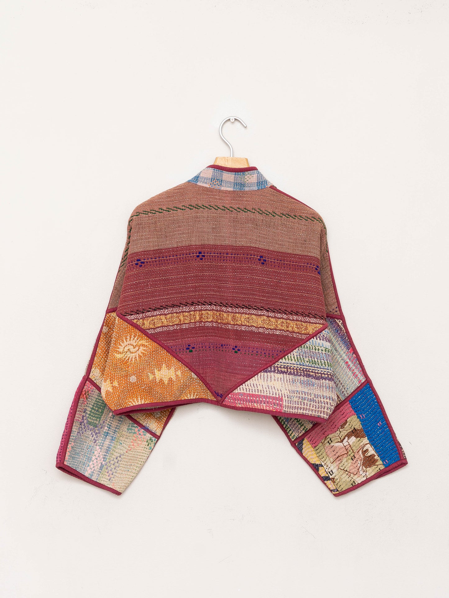 The Kaira Cropped Quilted Patchwork Kantha Jacket Wholesale