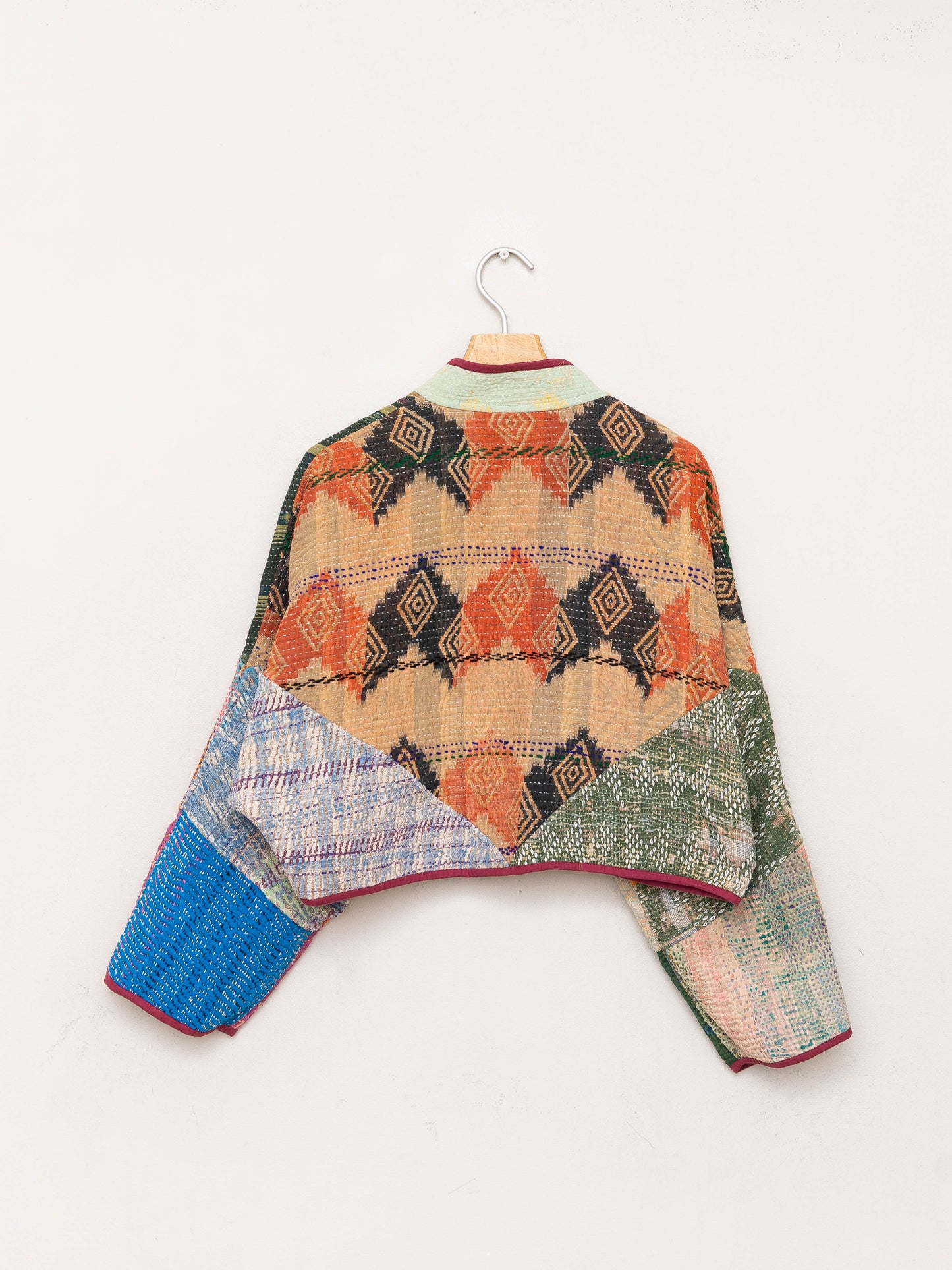 The Kaira Cropped Quilted Patchwork Kantha Jacket Wholesale