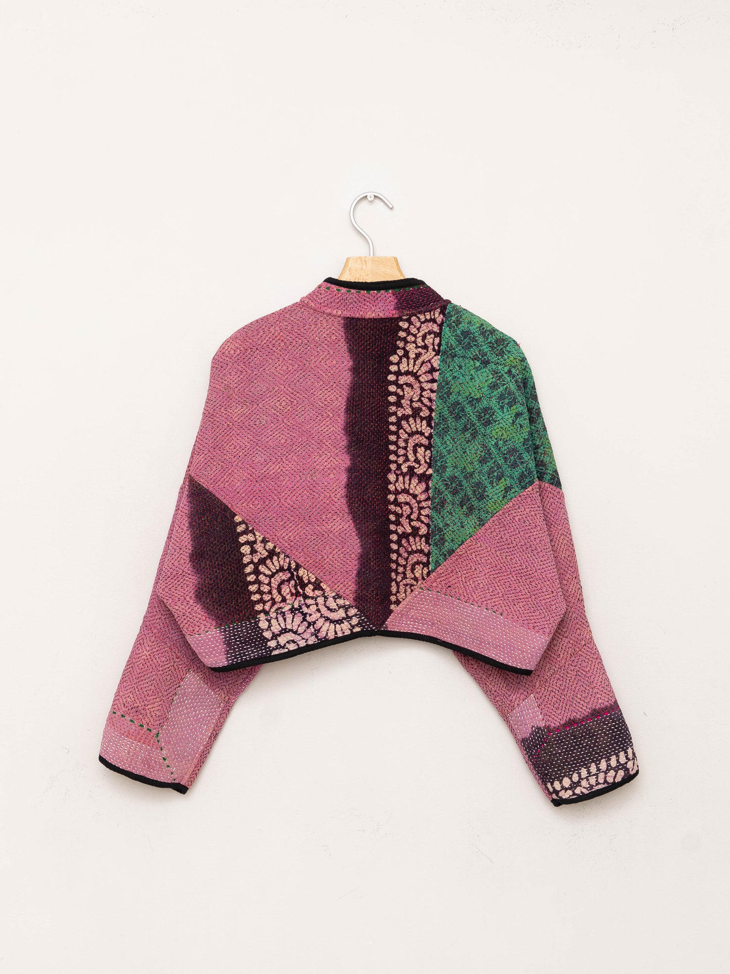 The Kaira Cropped Quilted Patchwork Kantha Jacket Wholesale