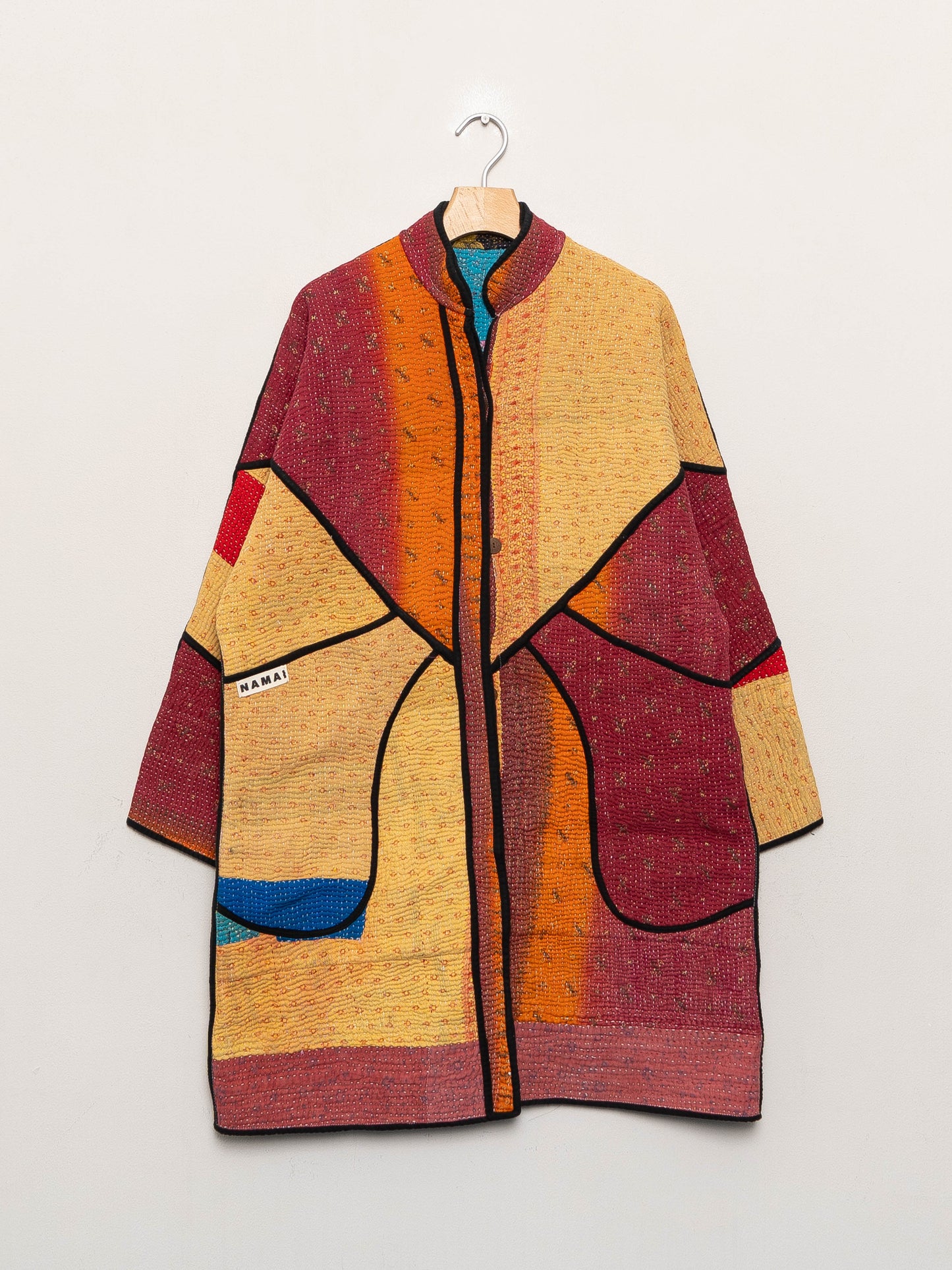 The Sai Quilted Patchwork Kantha Coat Wholesale