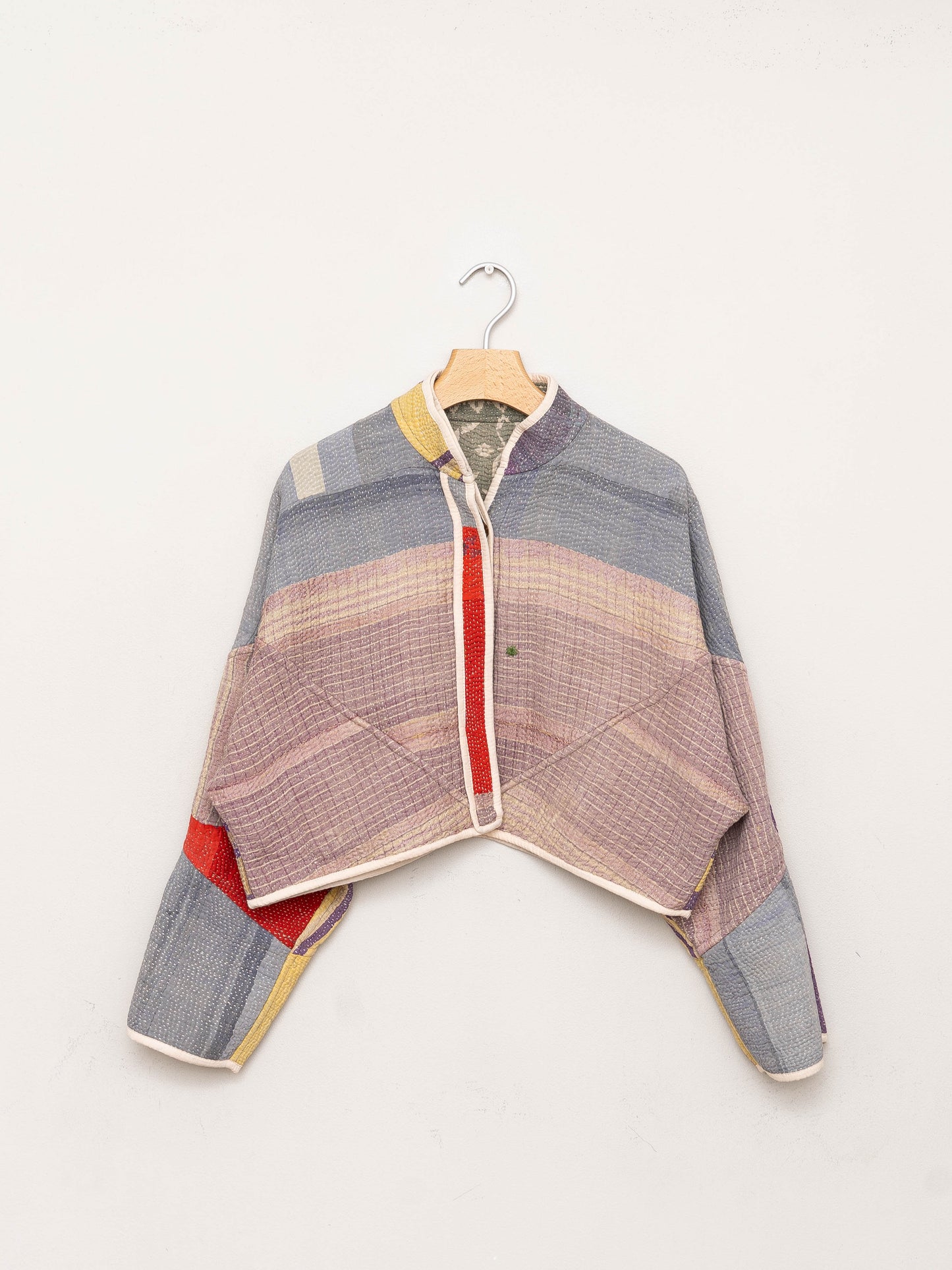 The Kaira Cropped Quilted Patchwork Kantha Jacket Wholesale
