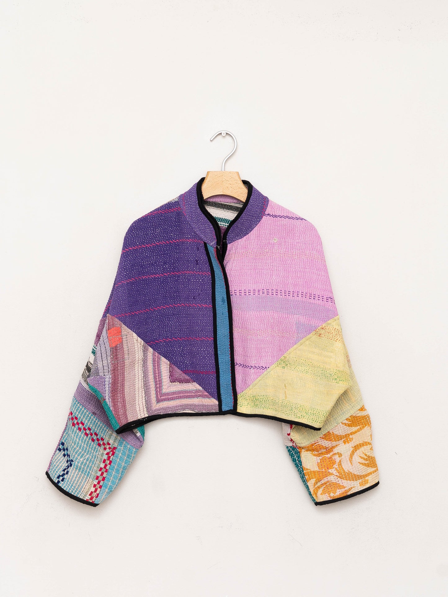 The Kaira Cropped Quilted Patchwork Kantha Jacket Wholesale