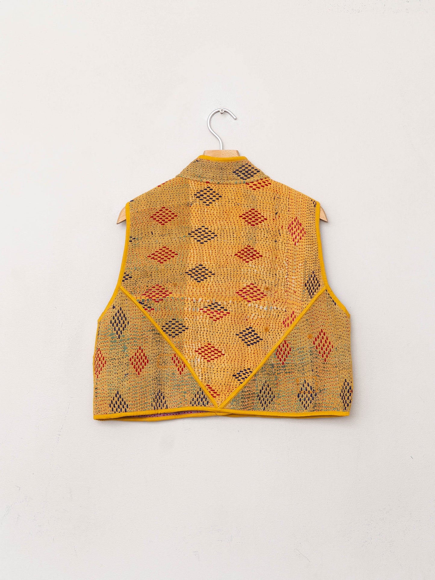 The Kaira Quilted Patchwork Kantha Vest