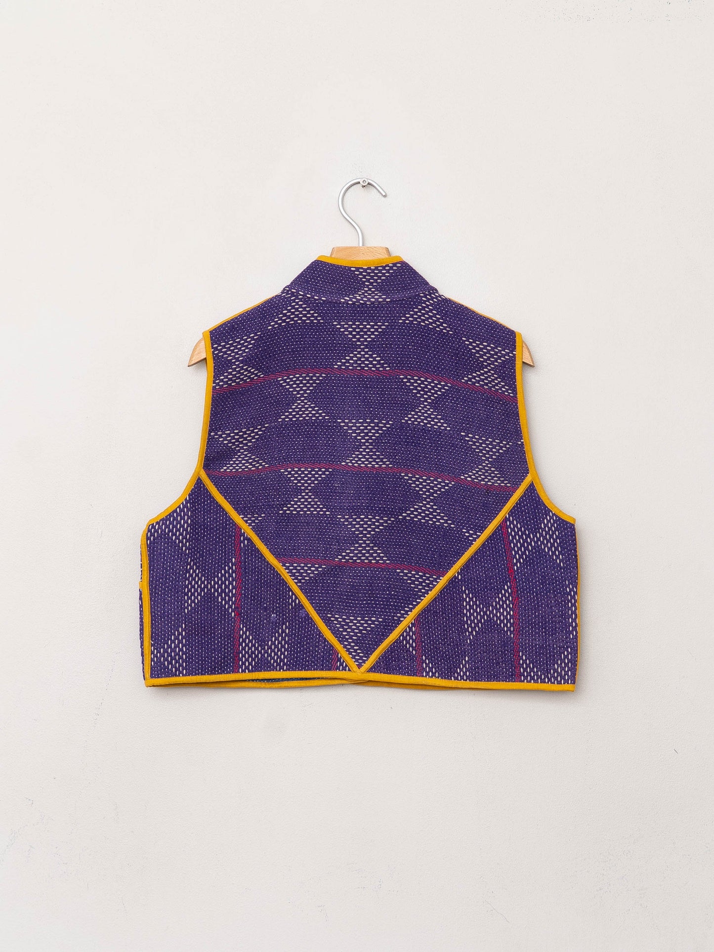 The Kaira Quilted Patchwork Kantha Vest
