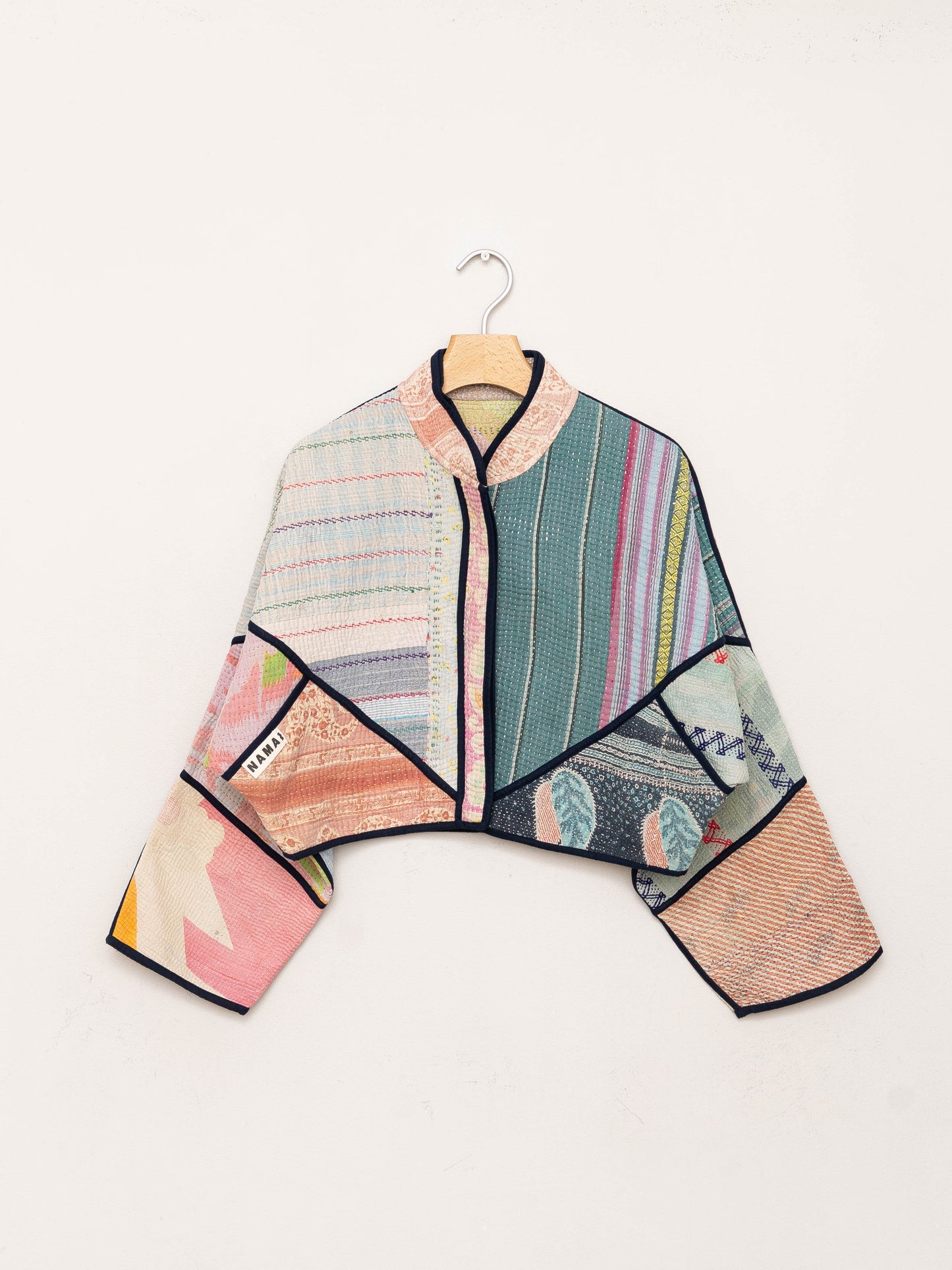The Kaira Cropped Quilted Patchwork Kantha Jacket Wholesale