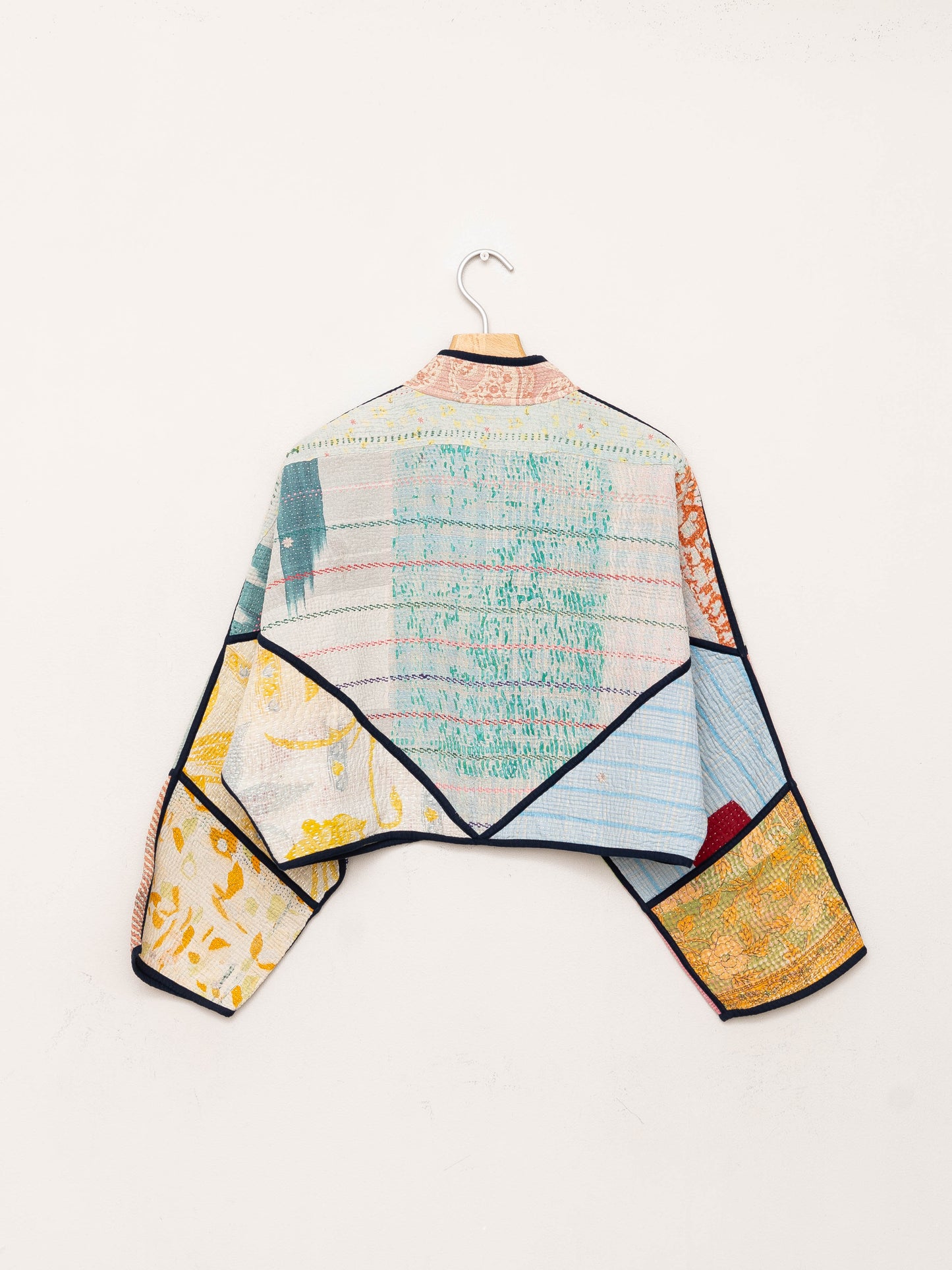 The Kaira Cropped Quilted Patchwork Kantha Jacket Wholesale