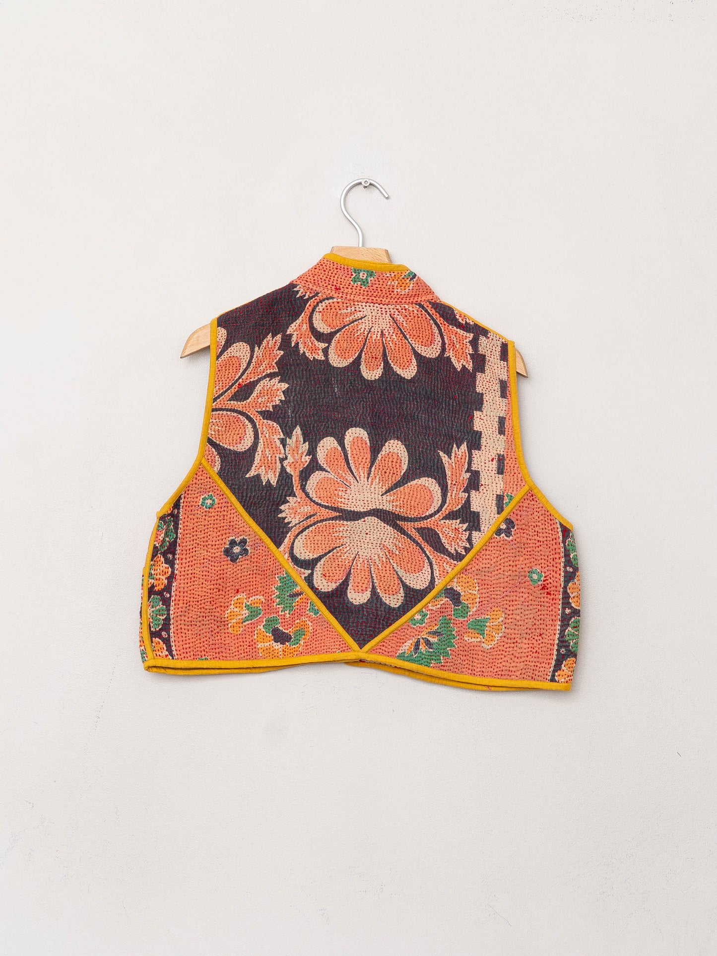 The Kaira Quilted Patchwork Kantha Vest