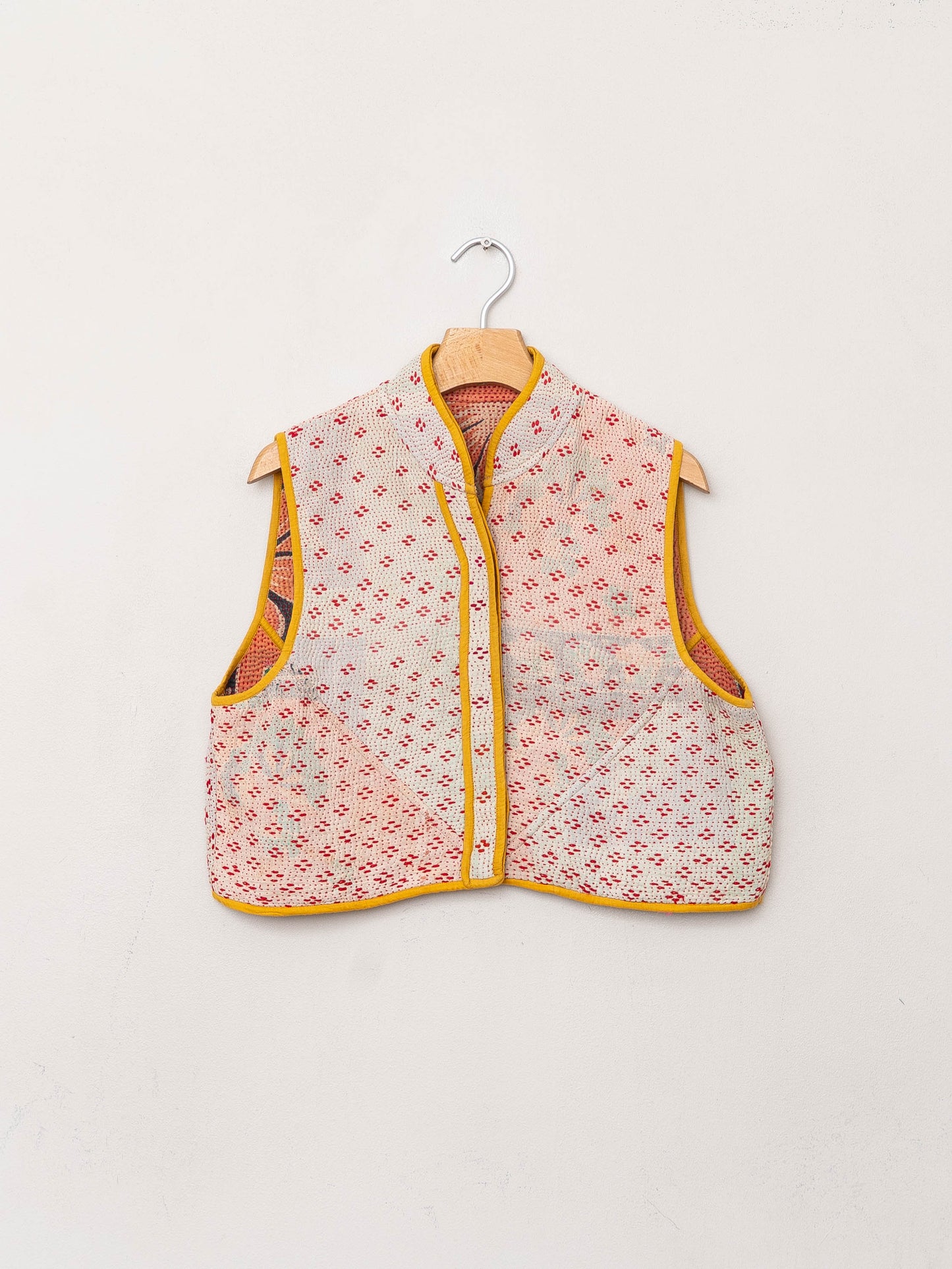 The Kaira Quilted Patchwork Kantha Vest