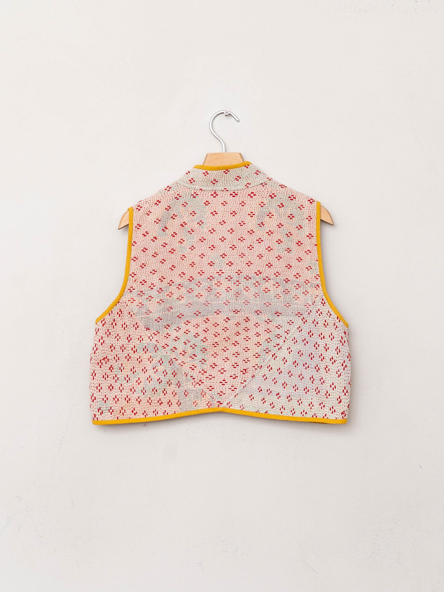 The Kaira Quilted Patchwork Kantha Vest