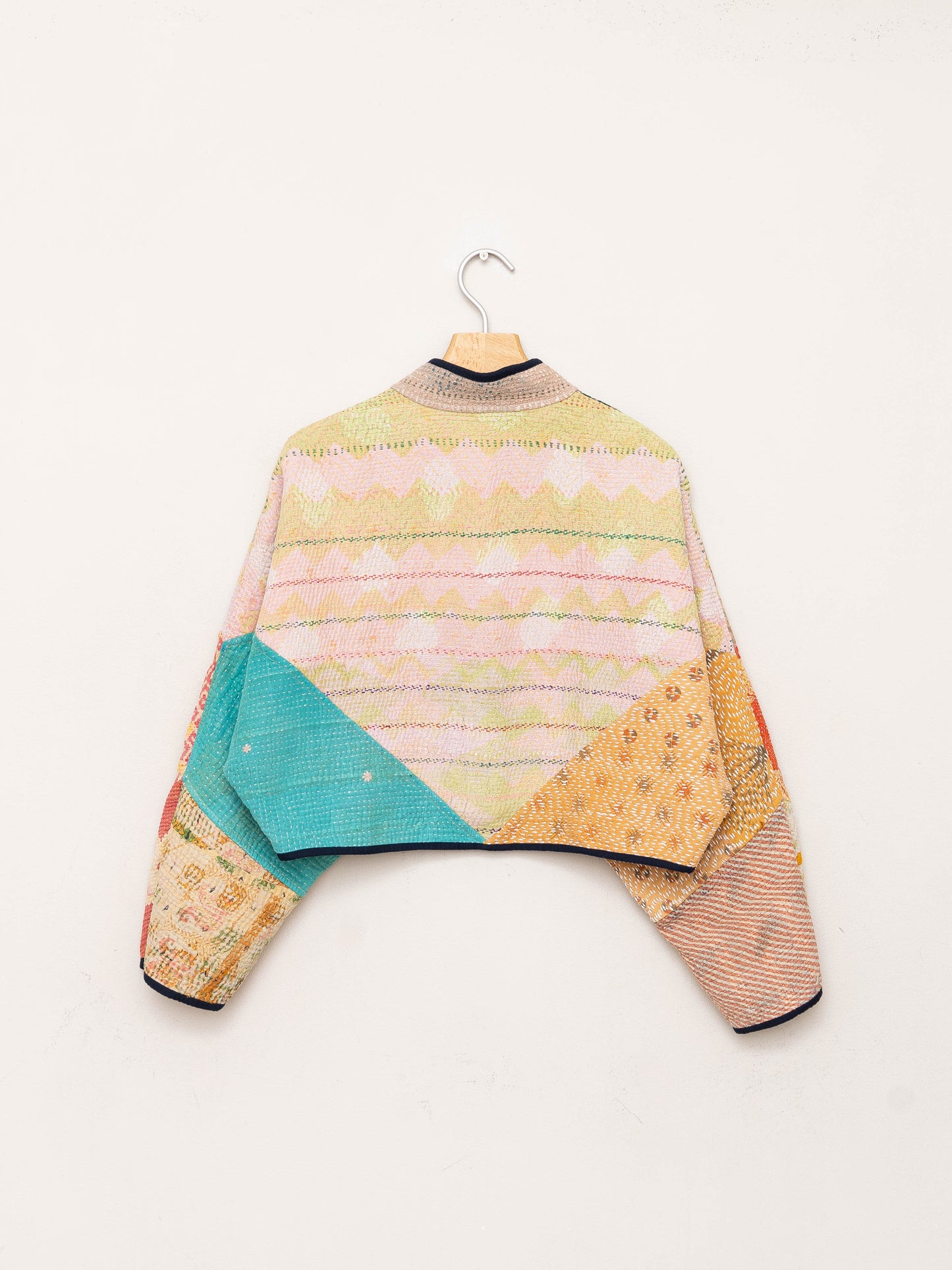 The Kaira Cropped Quilted Patchwork Kantha Jacket Wholesale