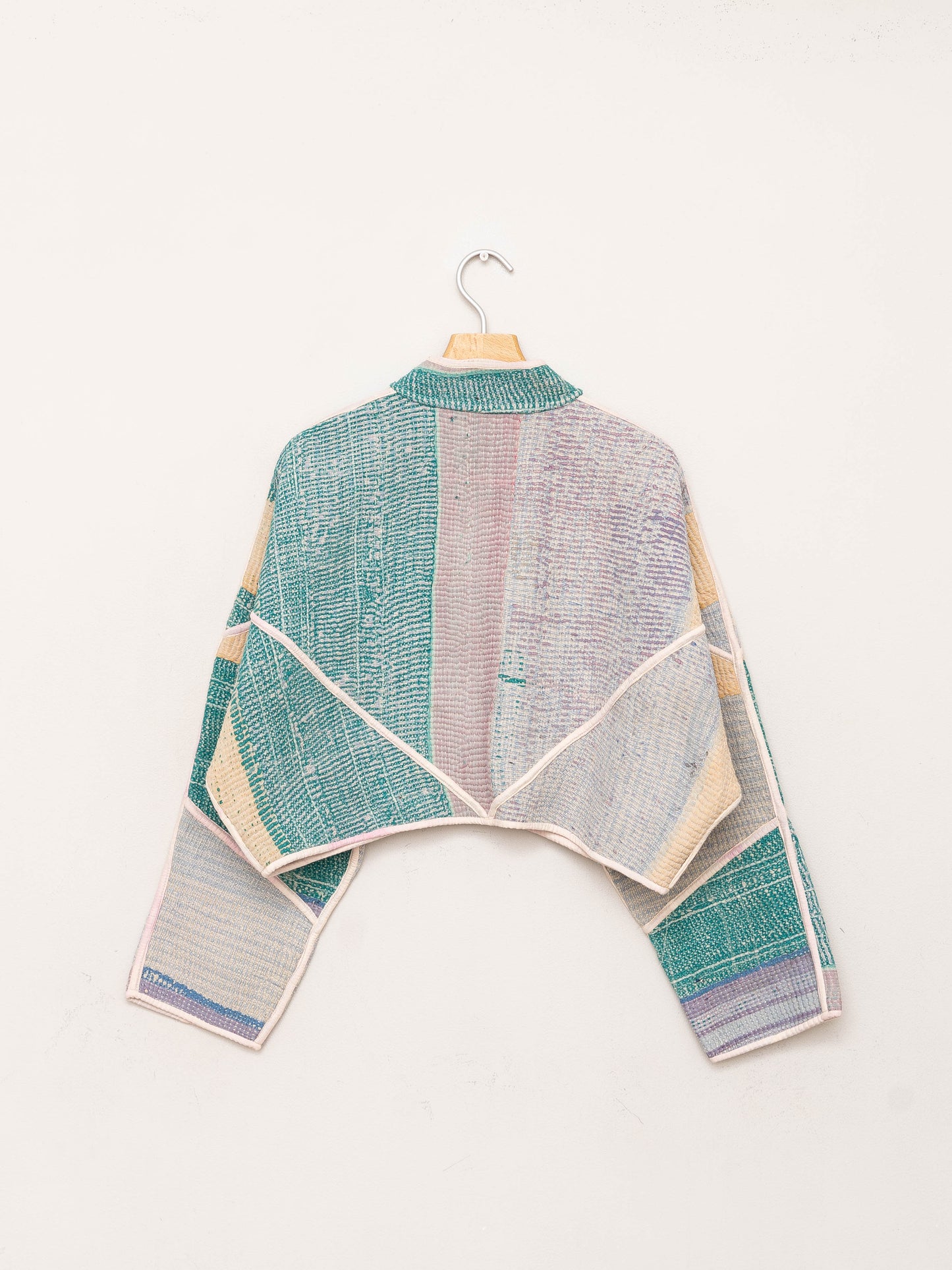 The Kaira Cropped Quilted Patchwork Kantha Jacket Wholesale